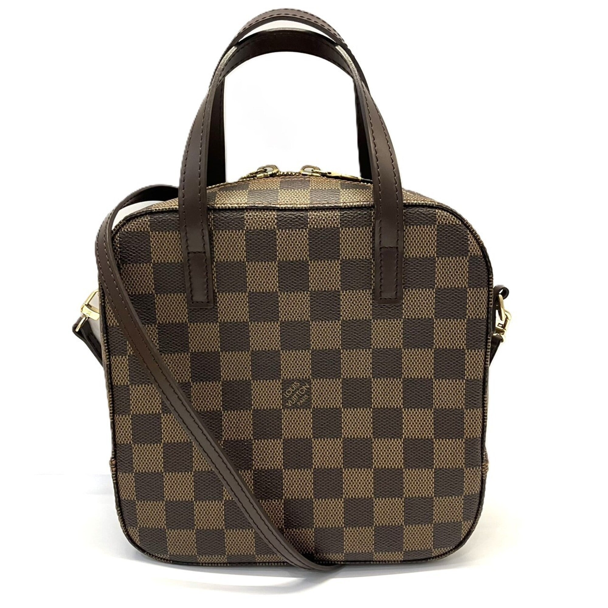Louis Vuitton Damier Brown Damier Canvas Ebene Canvas Handbag Shoulder Bag (Pre-Owned)