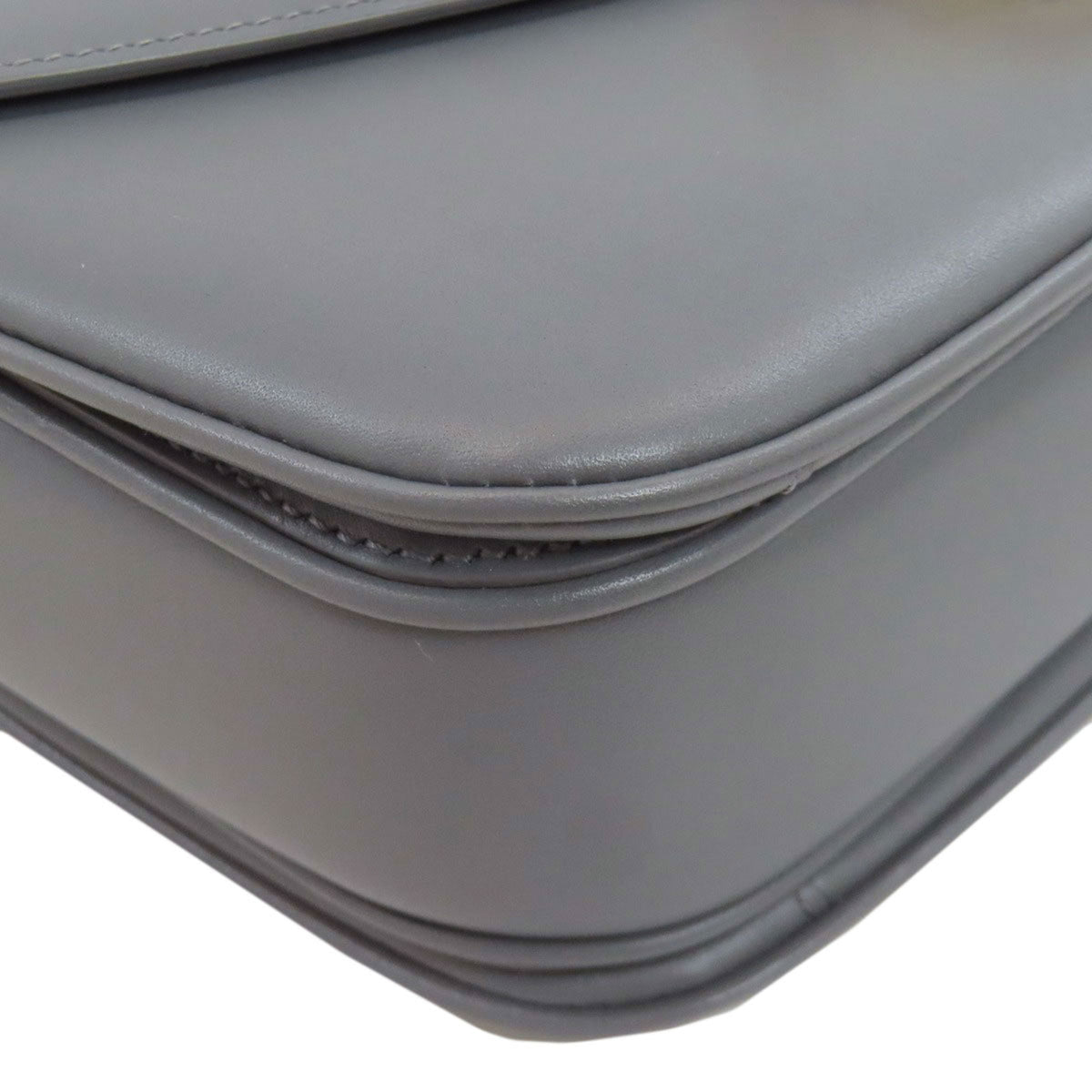 Celine Gray Leather Shoulder Bag (Pre-Owned)