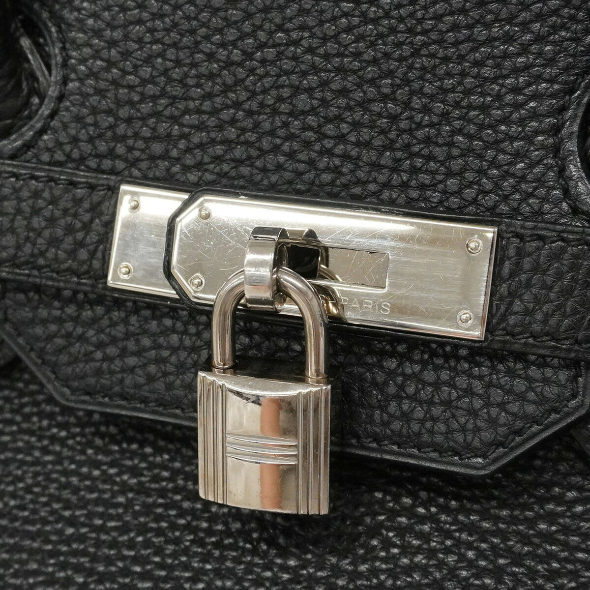 Hermes Black Togo Leather Handbag (Pre-Owned)