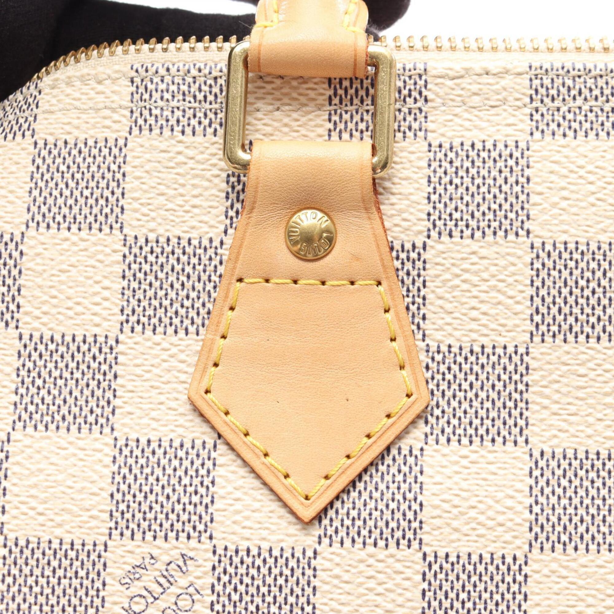 Louis Vuitton White Pvc Coated Canvas Leather Handbag (Pre-Owned)