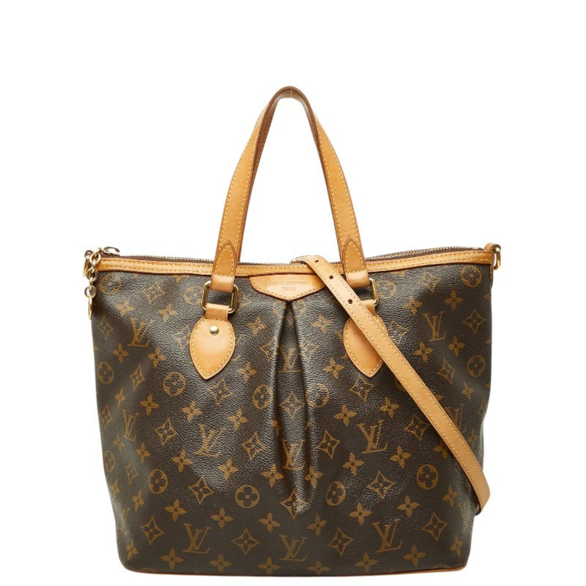 Louis Vuitton Brown Pvc Leather Handbag Shoulder Bag (Pre-Owned)