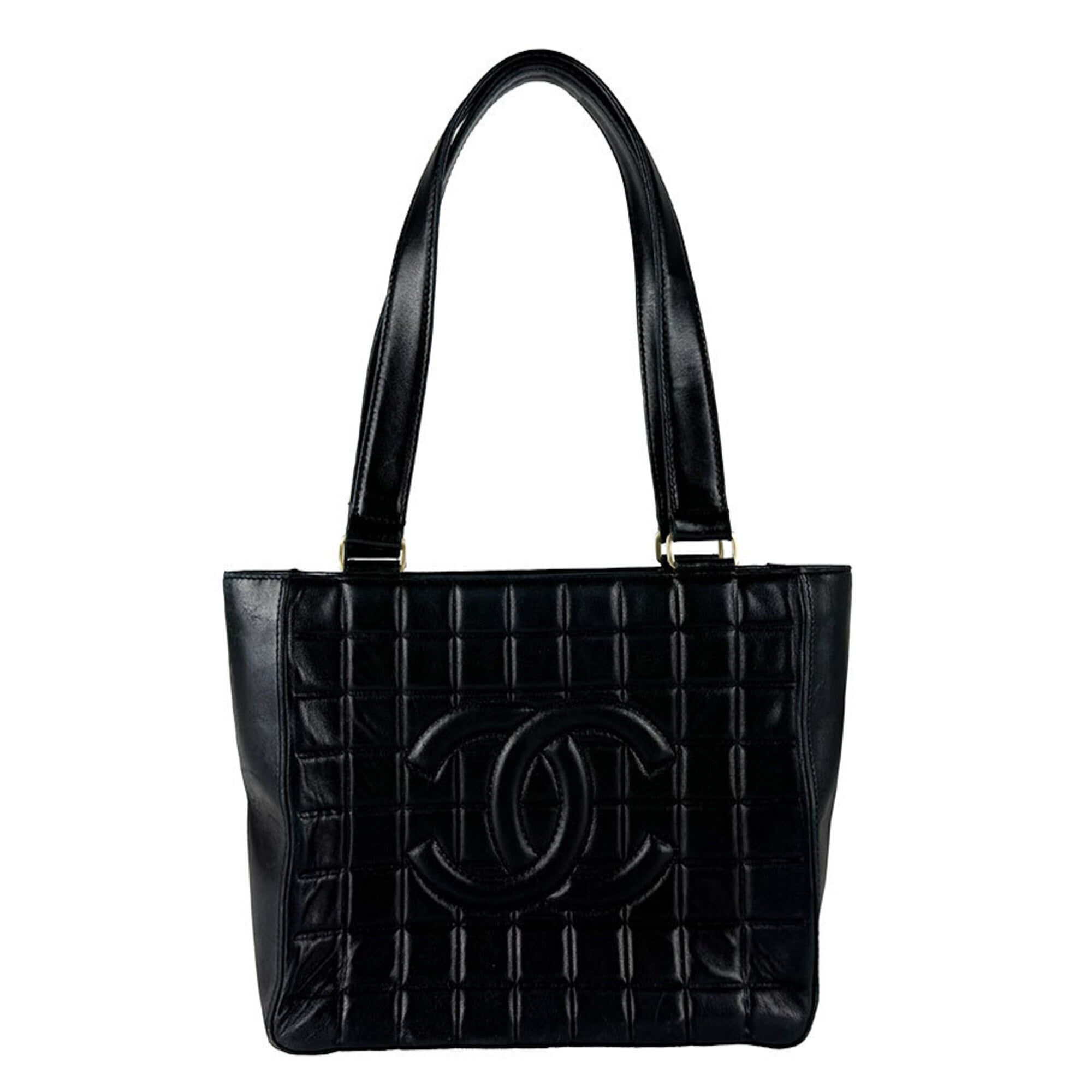 Chanel Black Leather Handbag (Pre-Owned)