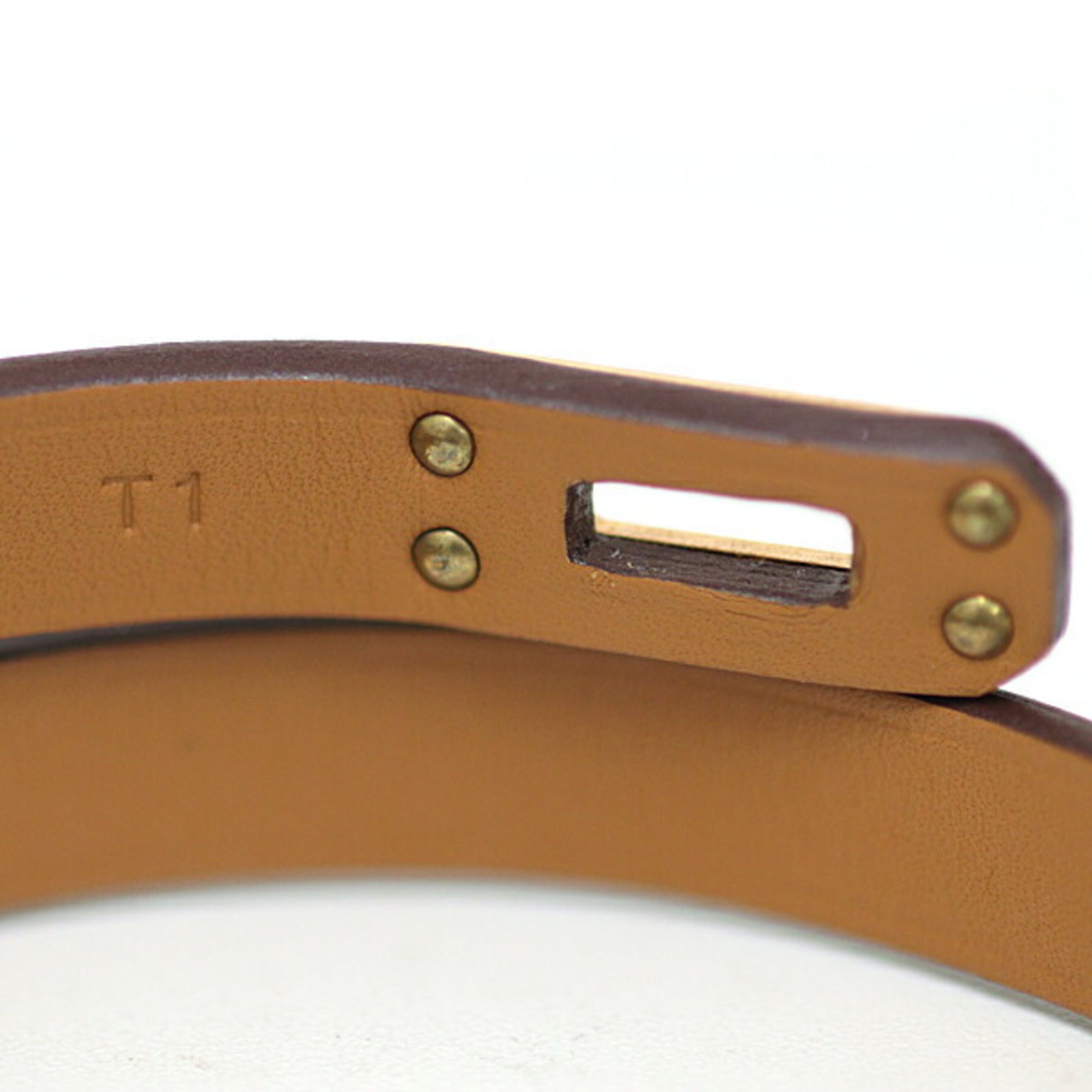 Hermes Kelly Metal Swift Leather Charm Bracelet (Pre-Owned)