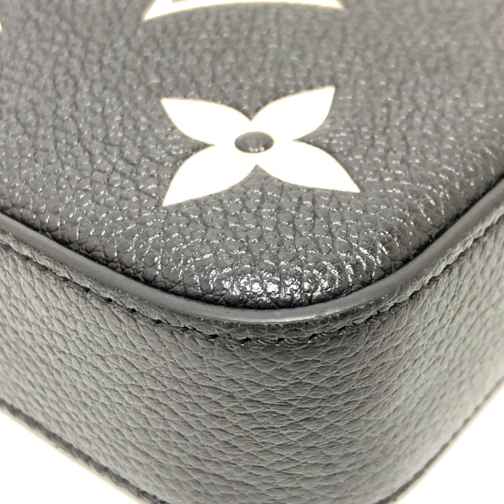 Louis Vuitton Monogram Empreinte Black Galle Monogram Empreinte Chain/Shoulder Wallet (Pre-Owned)