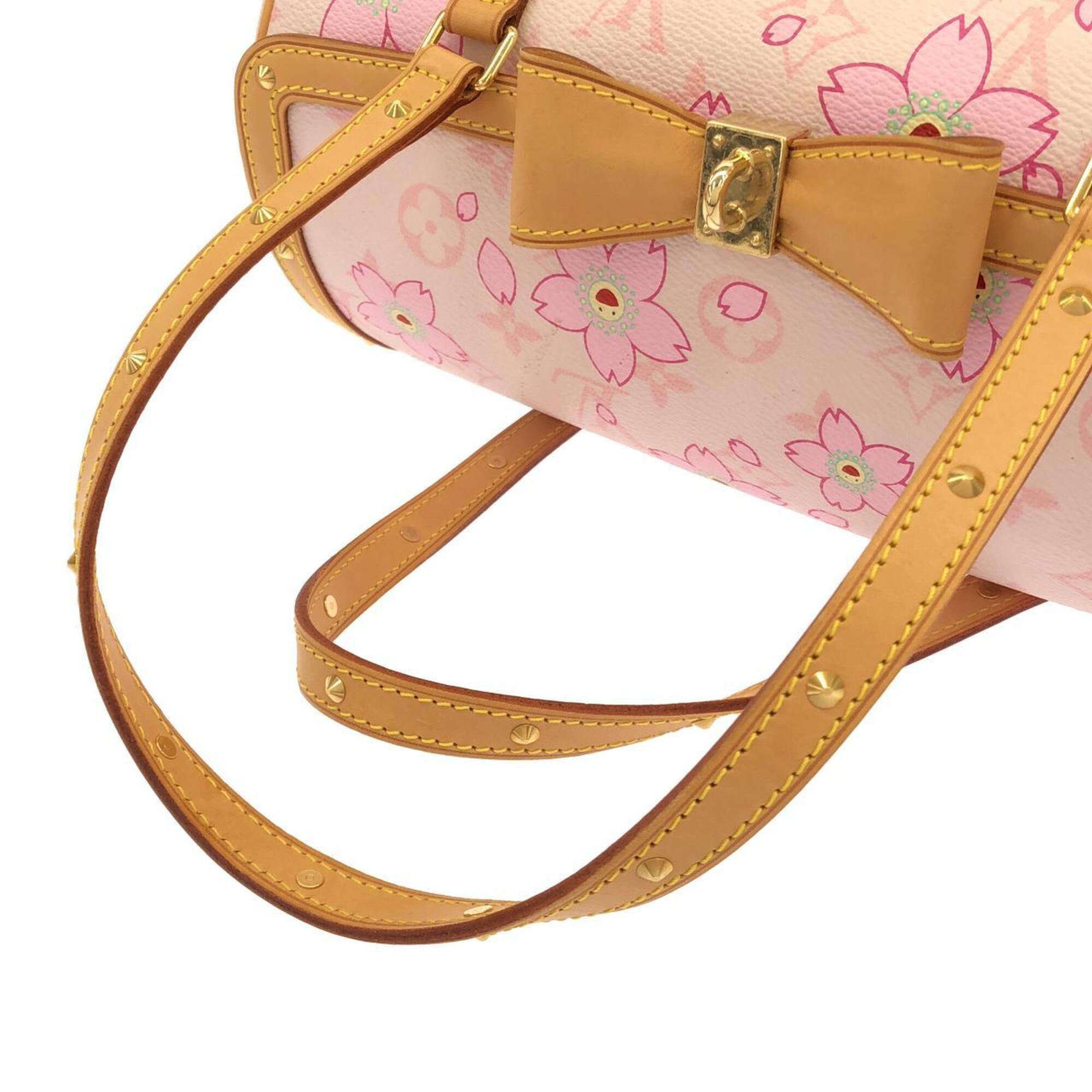 Louis Vuitton Monogram Cherry Blossom Rose Coated Canvas Handbag (Pre-Owned)