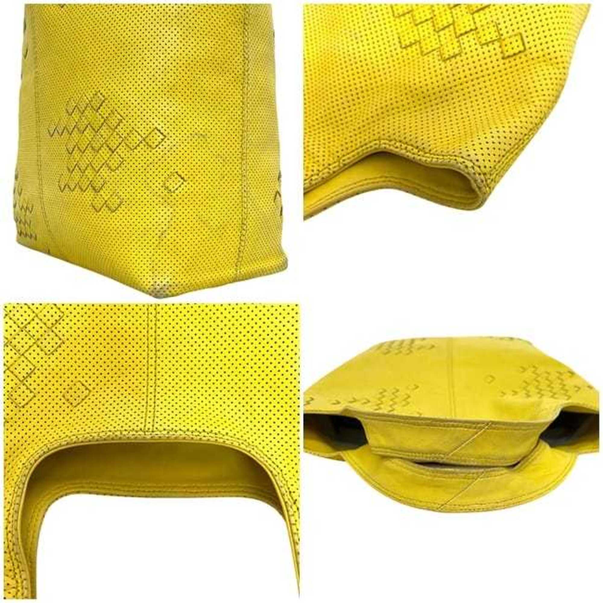 Bottega Veneta Yellow Intrecciato Tote Bag (Pre-Owned)