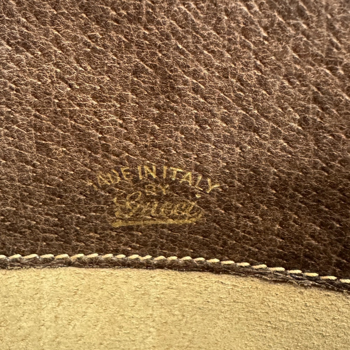 Gucci Beige Brown Canvas Leather Clutch Bag Pouch (Pre-Owned)