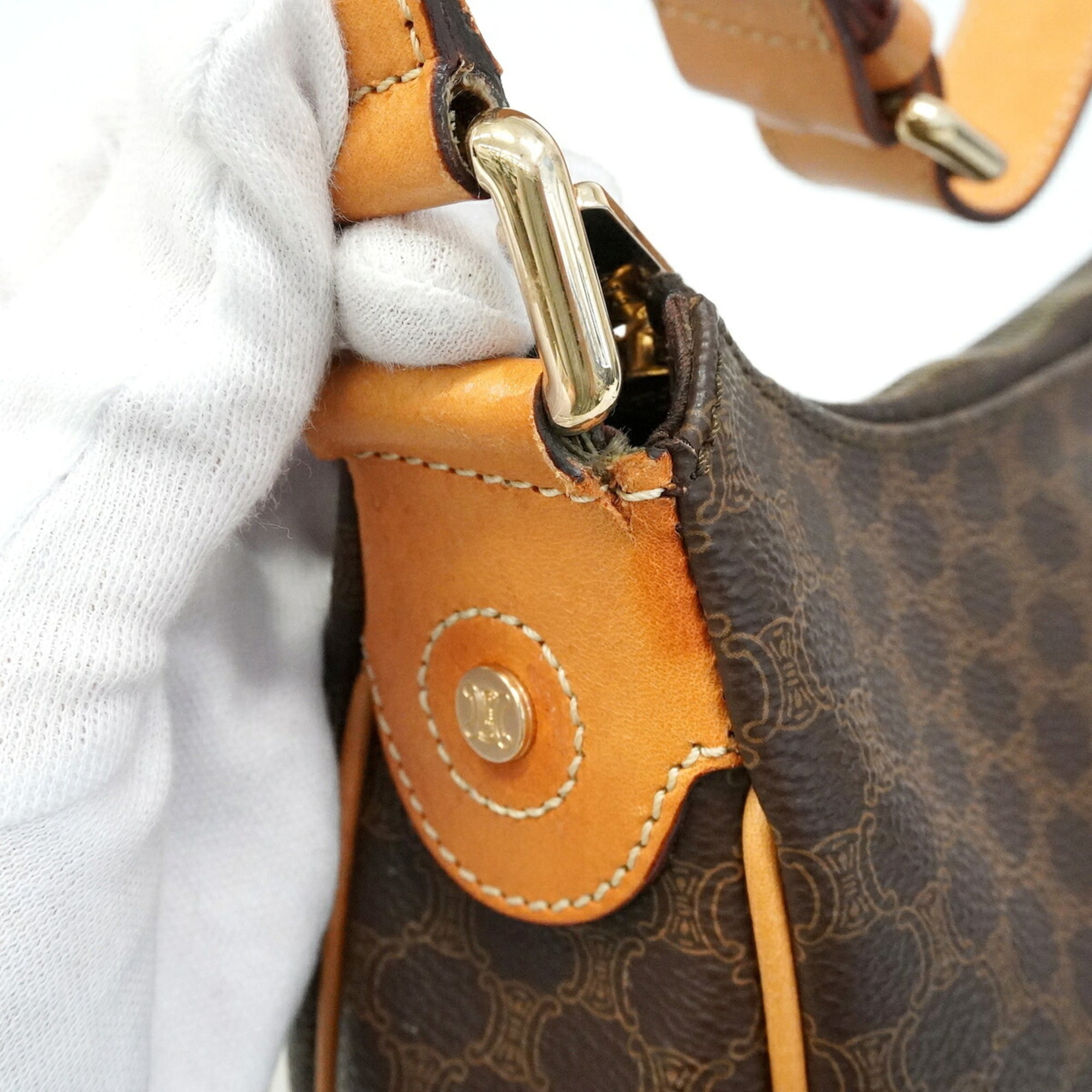 Celine Brown Pvc Shoulder Bag (Pre-Owned)