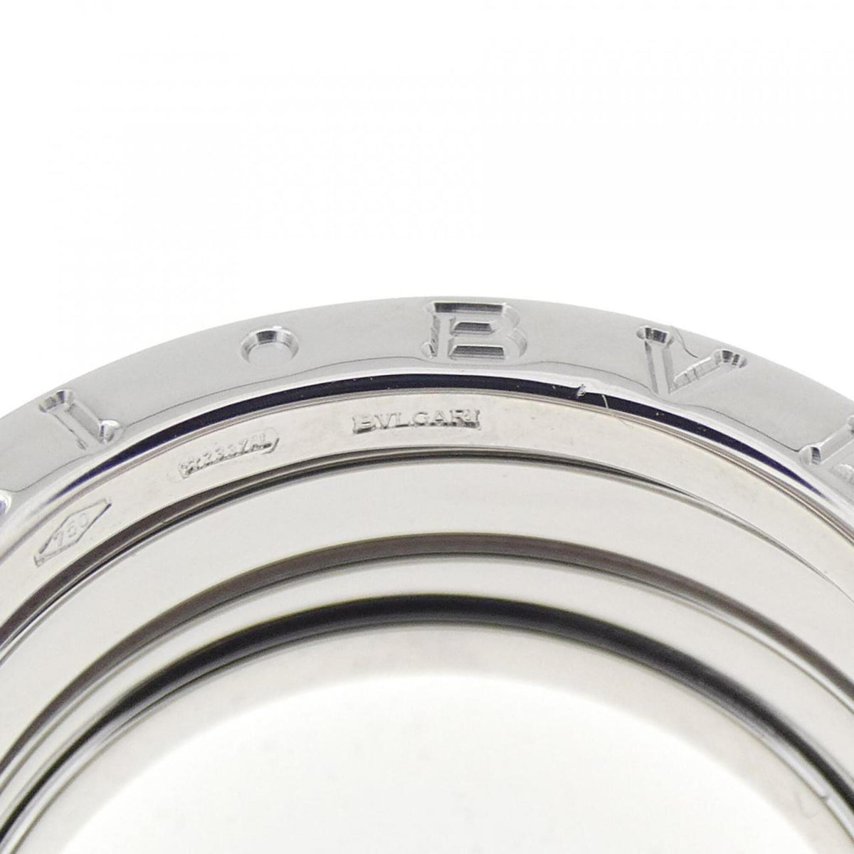 Bvlgari Silver White Gold (18K) Band Ring (Pre-Owned)