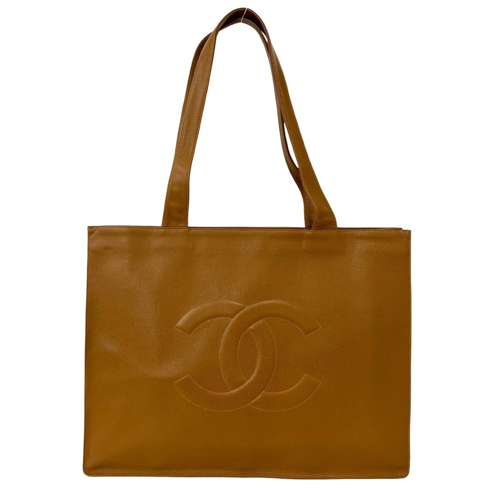 Chanel Brown Grained Calfskin Tote Bag (Pre-Owned)