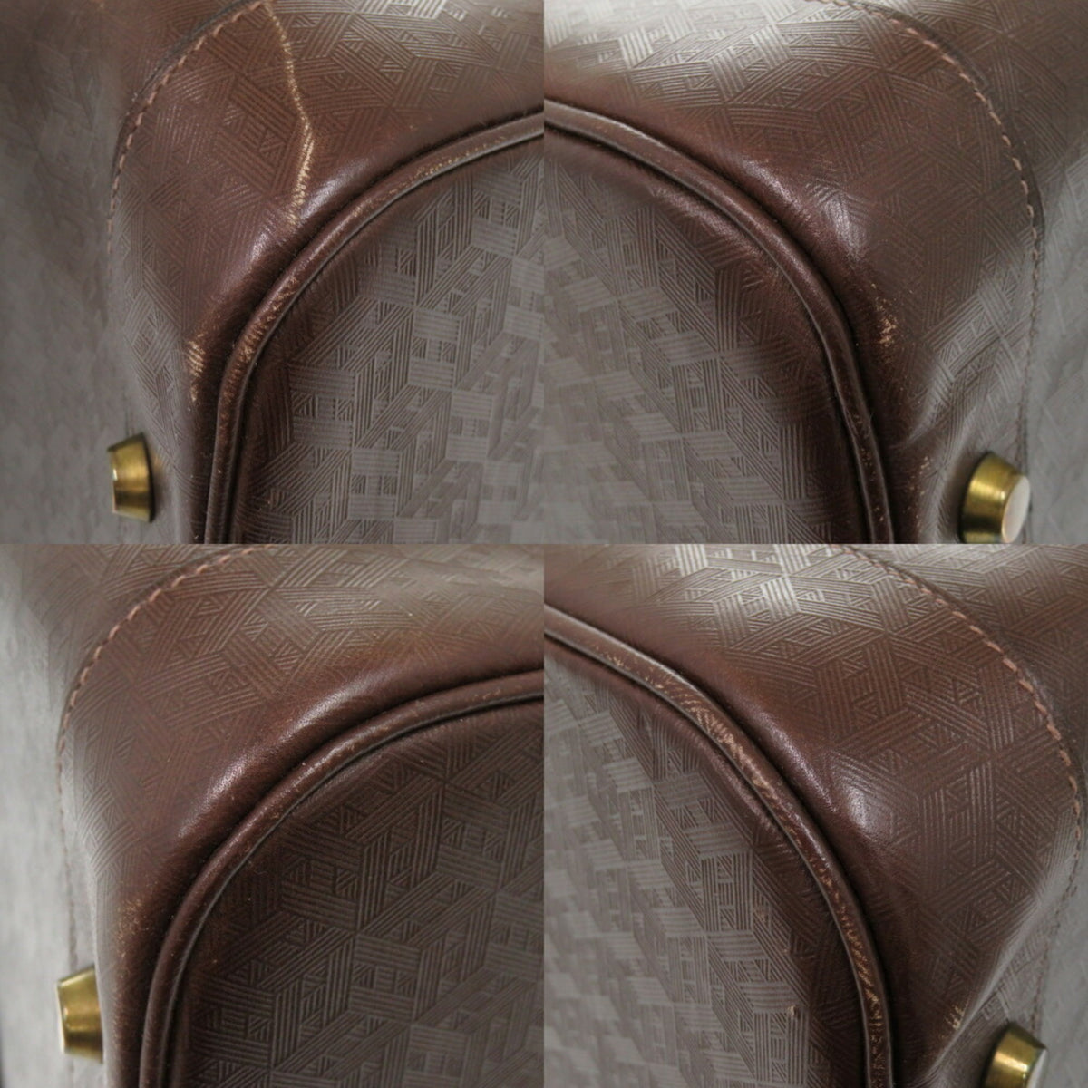 Hermes Brown Leather Boston Bag (Pre-Owned)