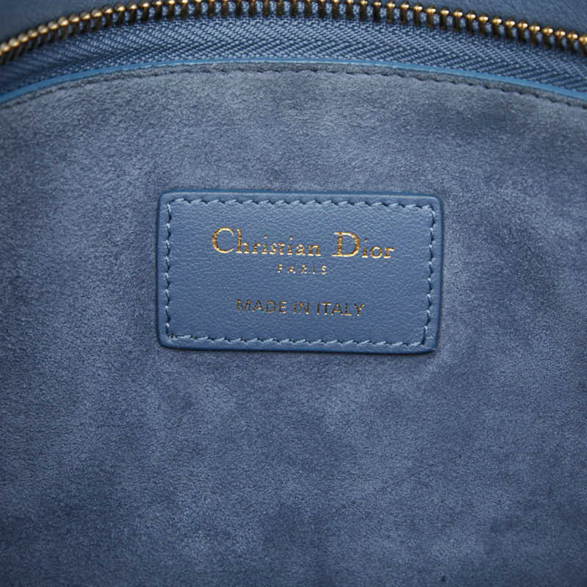 Christian Dior Blue Leather Clutch Bag (Pre-Owned)