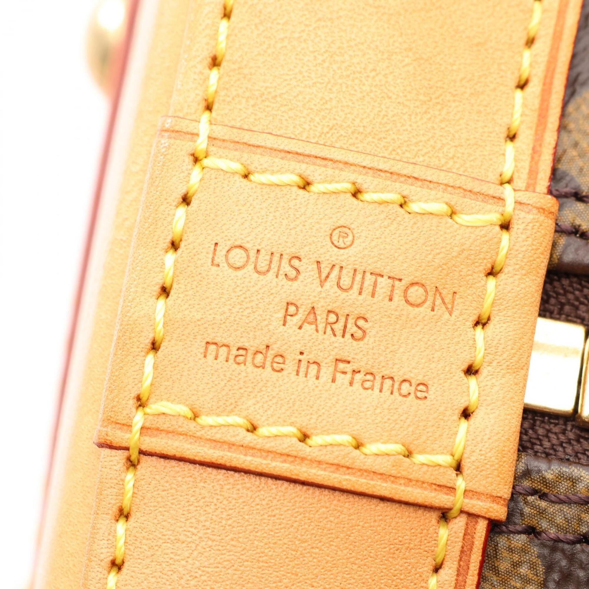 Louis Vuitton Brown Coated Canvas Leather Handbag (Pre-Owned)