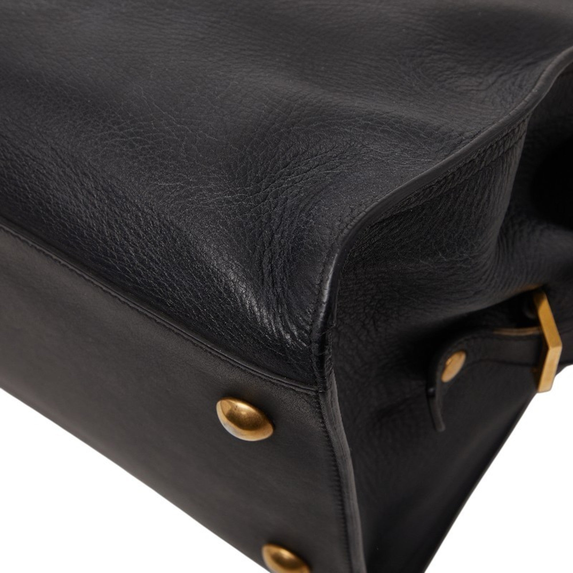 Saint Laurent Black Leather Handbag (Pre-Owned)