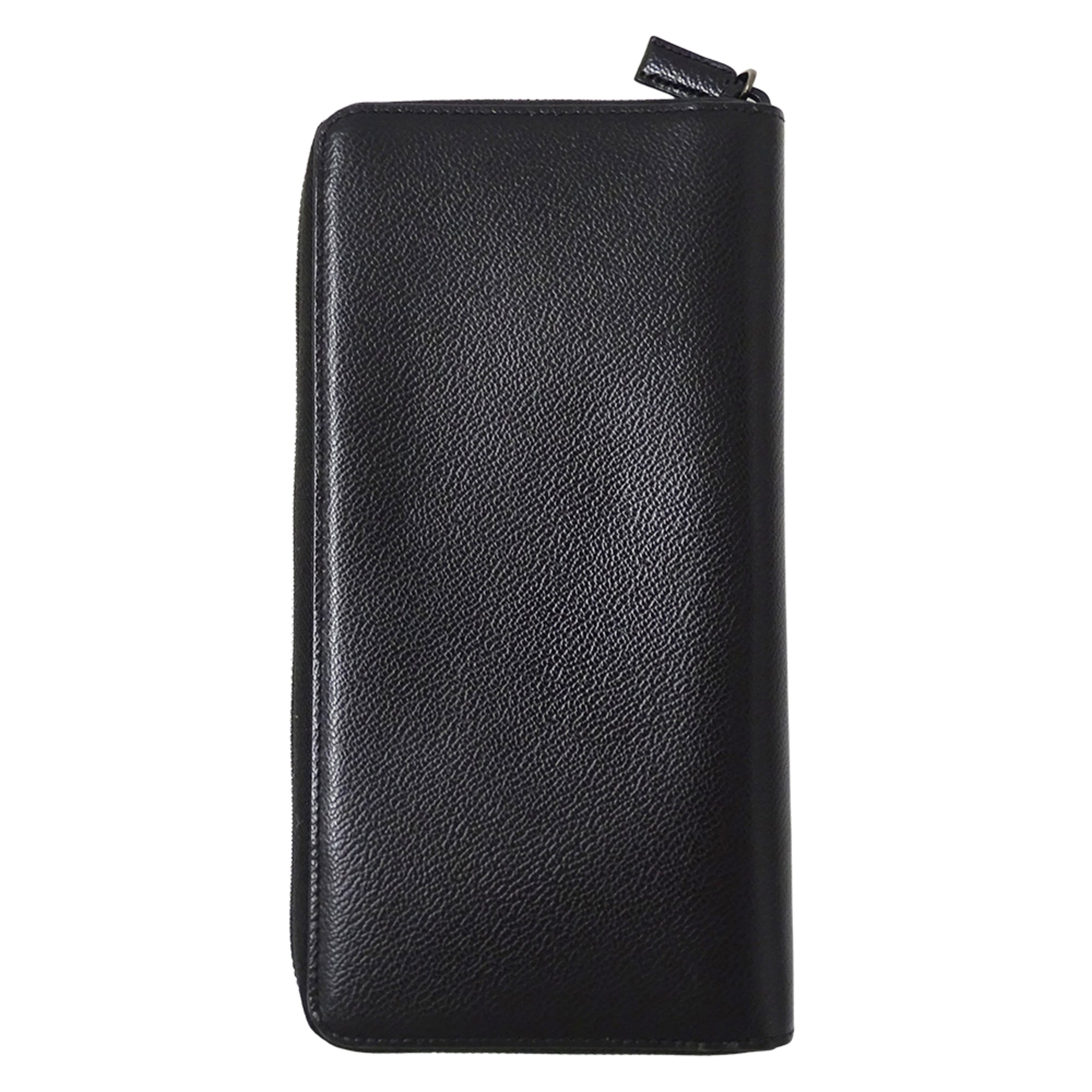 Prada Black Leather Long Bill Wallet (Bi-Fold) (Pre-Owned)