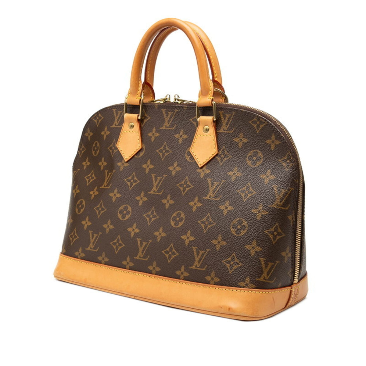 Louis Vuitton Brown Pvc Leather Handbag (Pre-Owned)