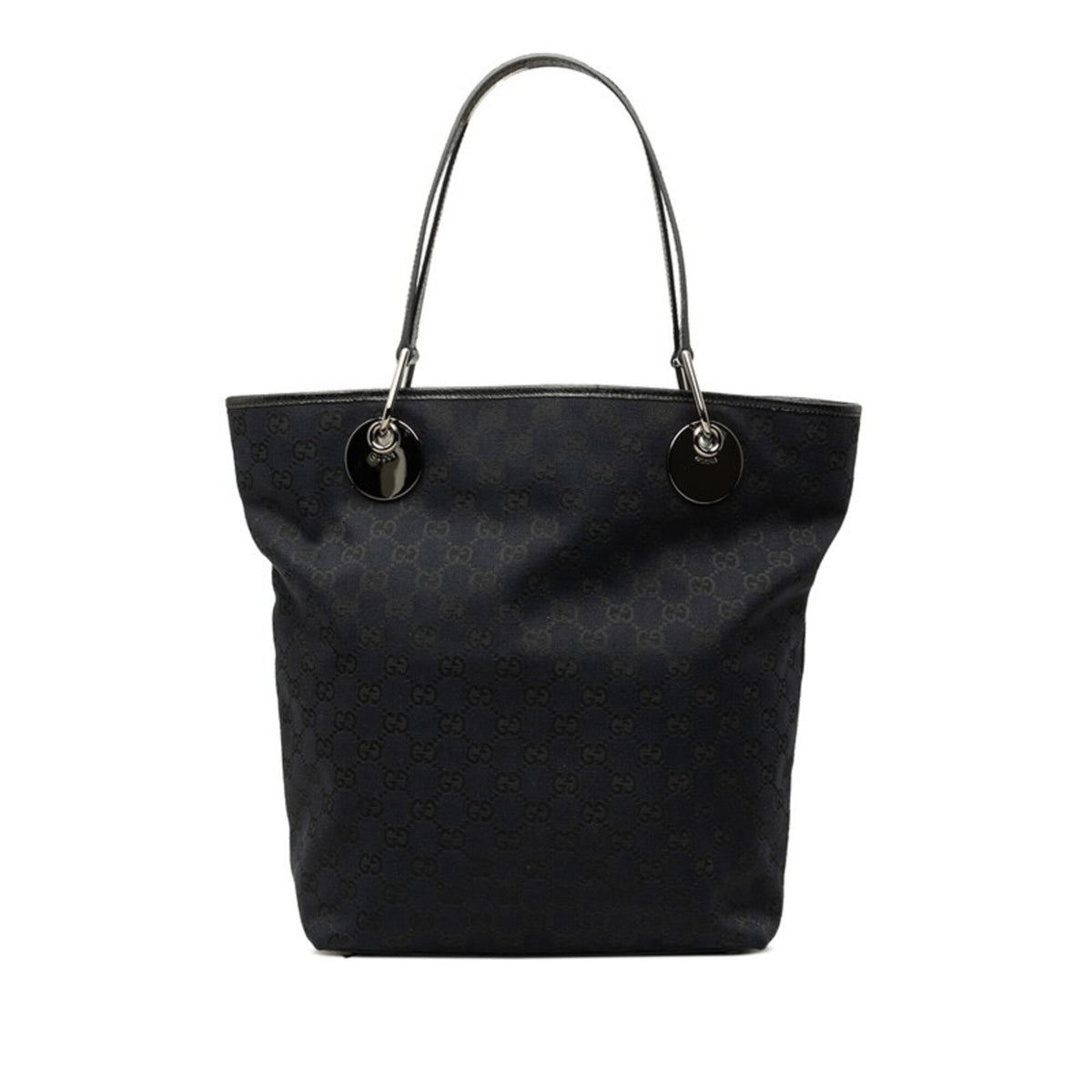 Gucci Black Gg Canvas Handbag Tote Bag (Pre-Owned)