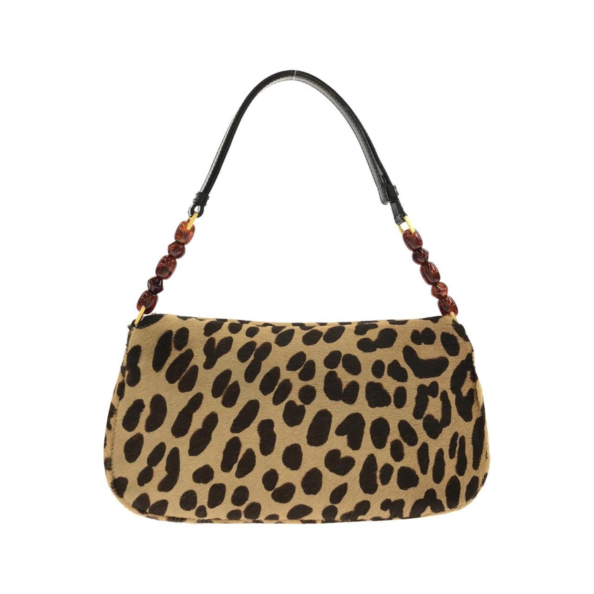 Christian Dior Brown Leather Shoulder Bag (Pre-Owned)