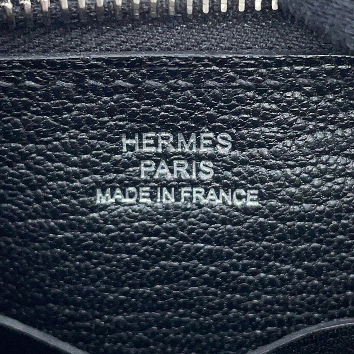 Hermes Black Evergrain Leather Handbag Shoulder Bag (Pre-Owned)