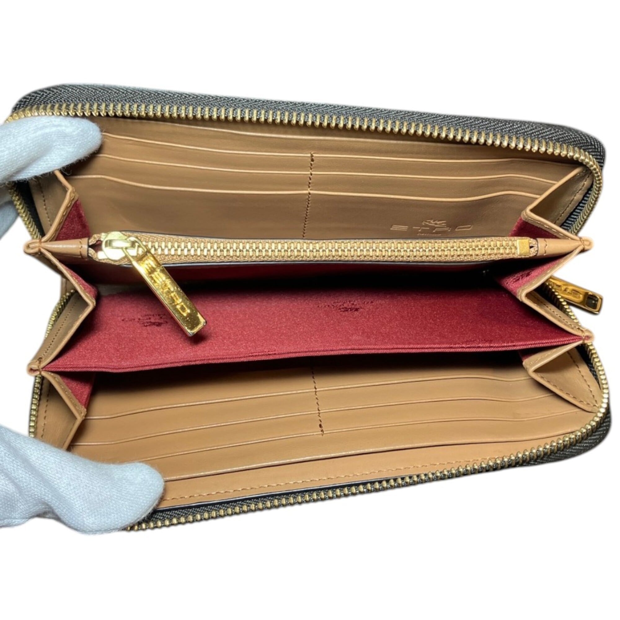 Etro Brown Pvc Leather Coin Purse/Coin Case (Pre-Owned)