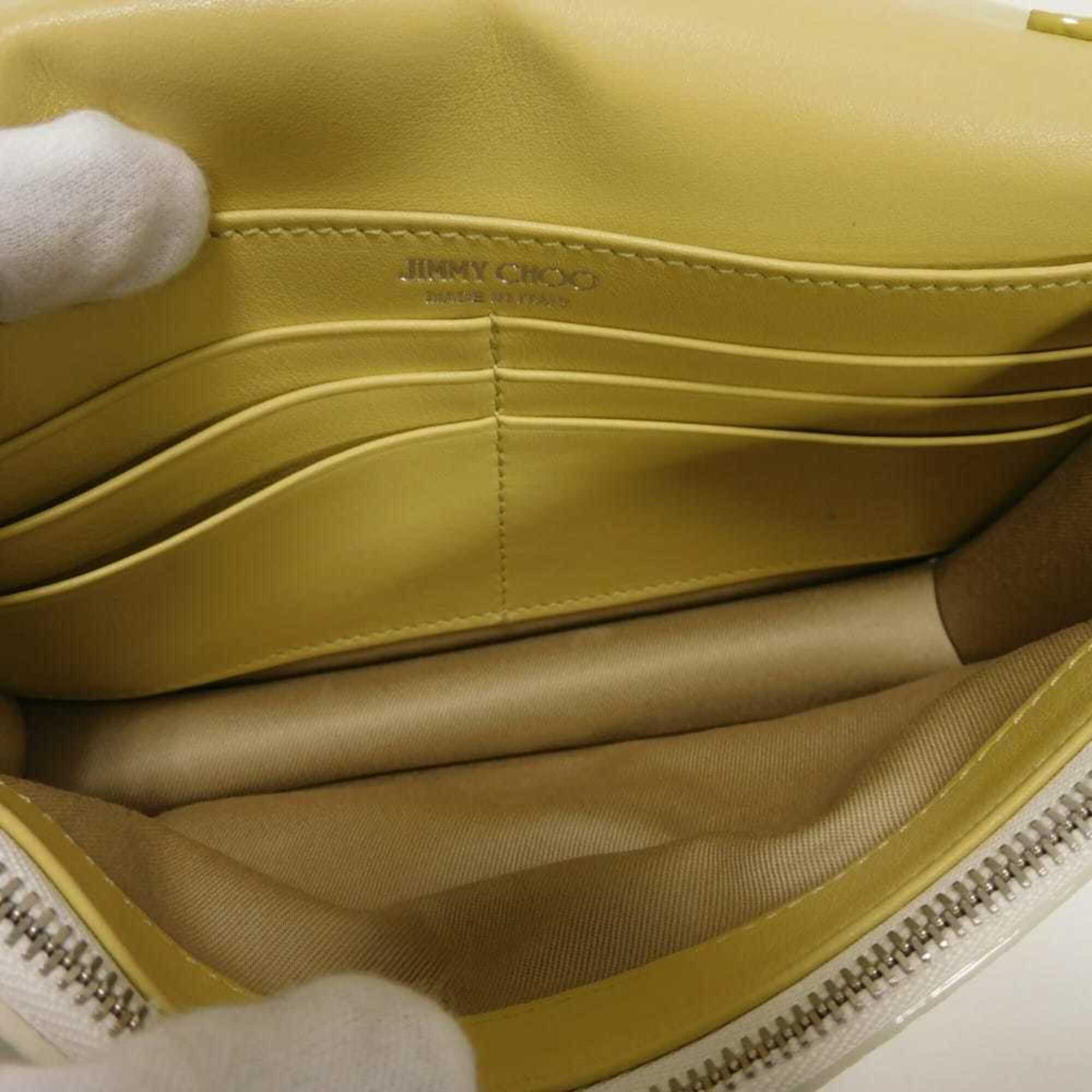 Jimmy Choo Ivory White Leather Shoulder Bag (Pre-Owned)