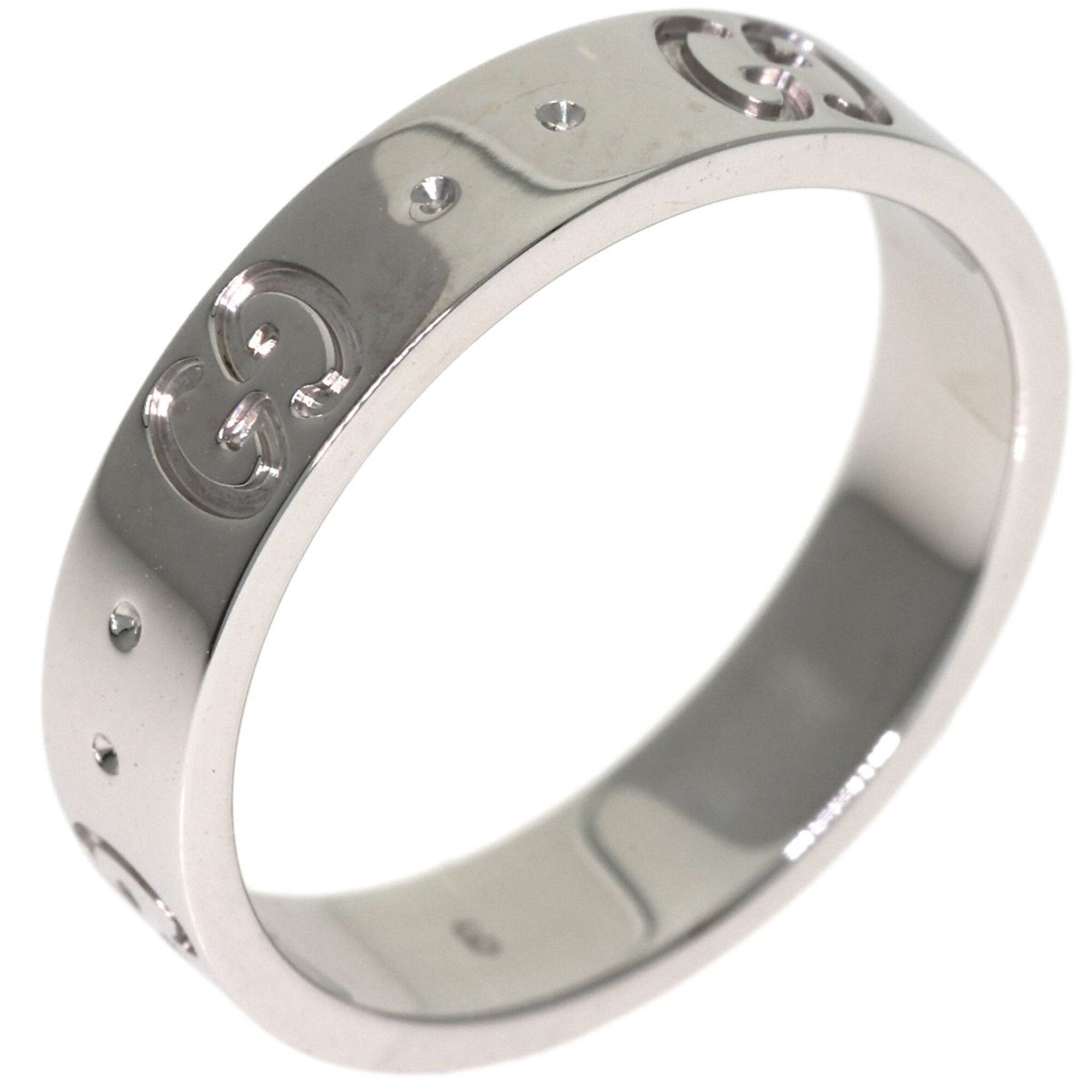 Gucci Icon White Gold (18K) Band Ring (Pre-Owned)