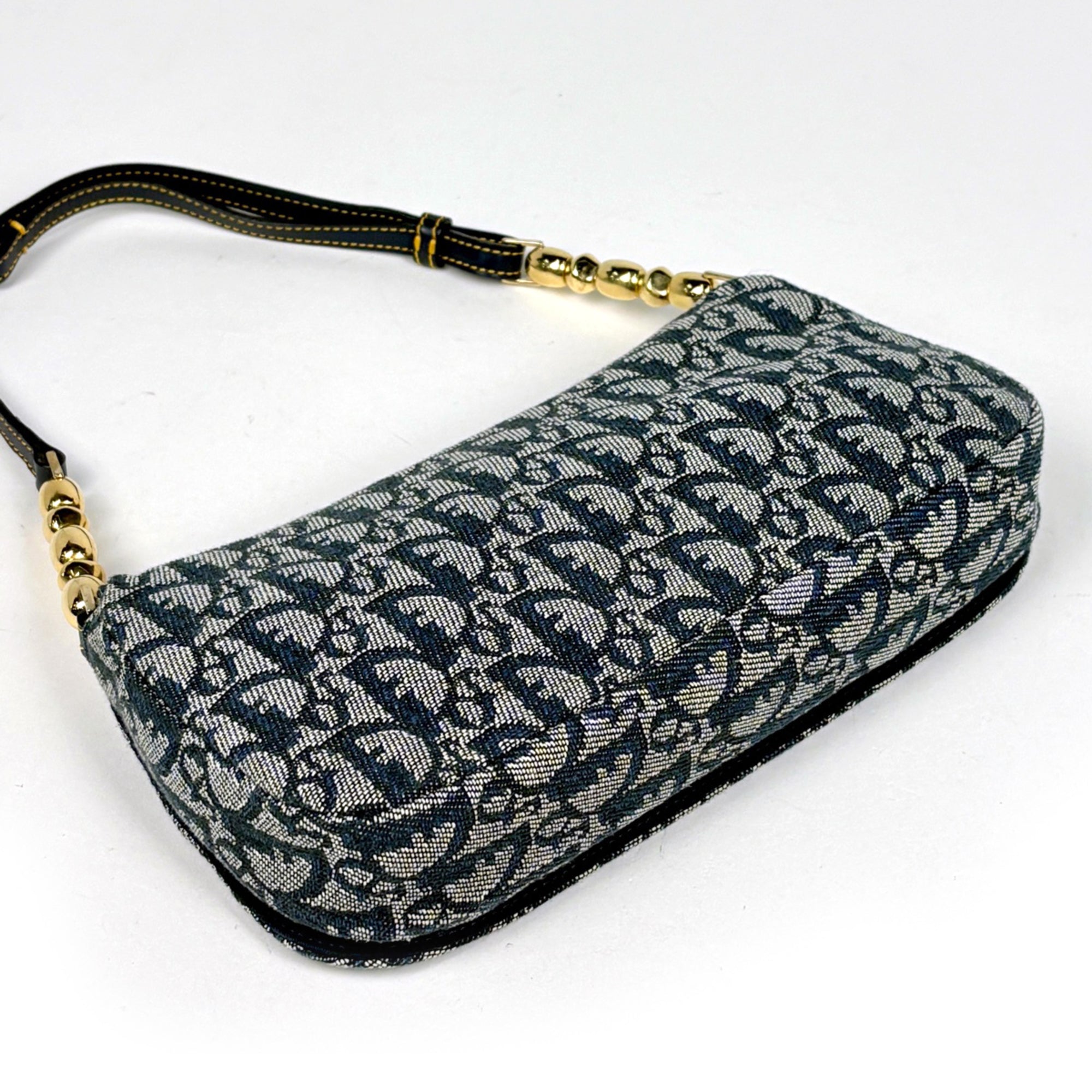 Christian Dior Navy Trotter Shoulder Bag (Pre-Owned)