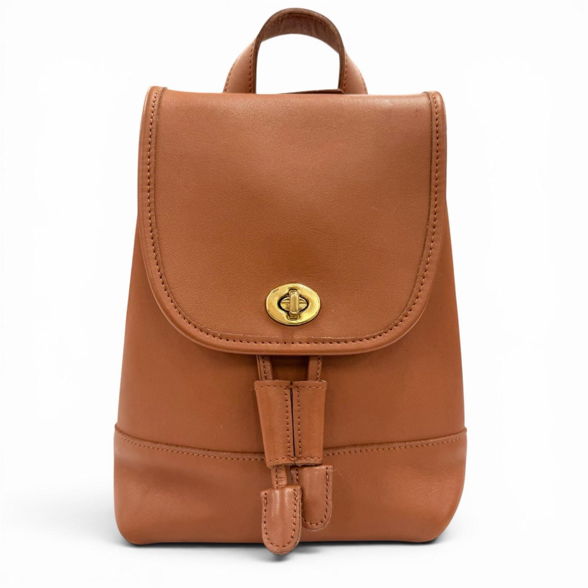 Coach Brown Leather Backpack (Pre-Owned)
