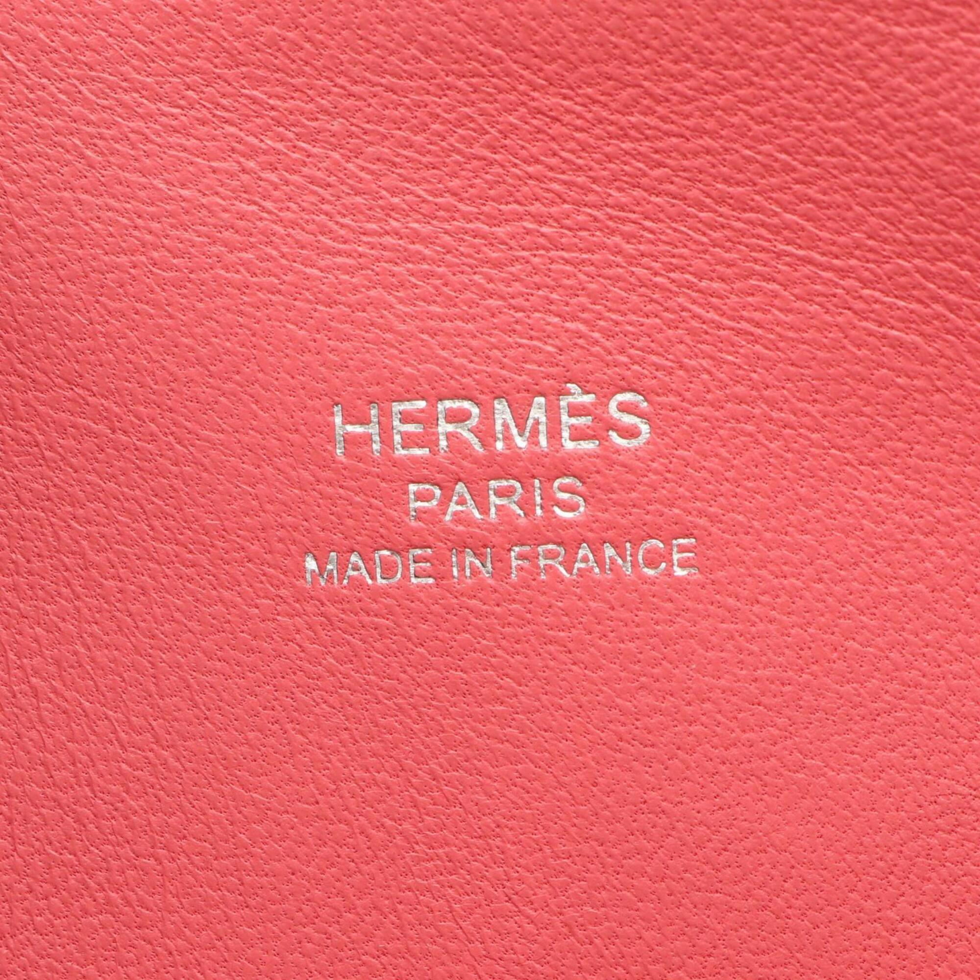 Hermes Pink Rose Azalee Leather Handbag (Pre-Owned)