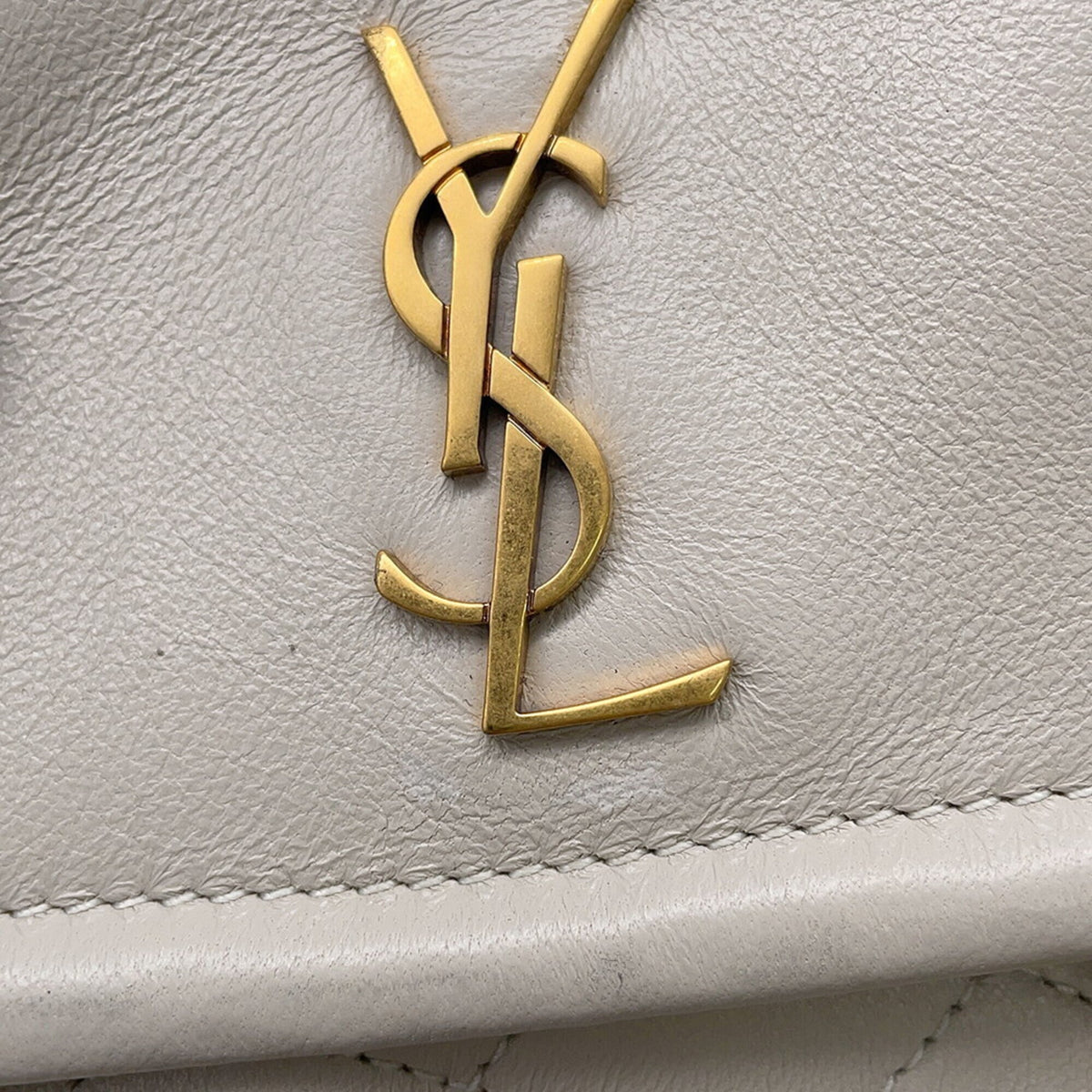 Saint Laurent White Leather Shoulder Bag (Pre-Owned)