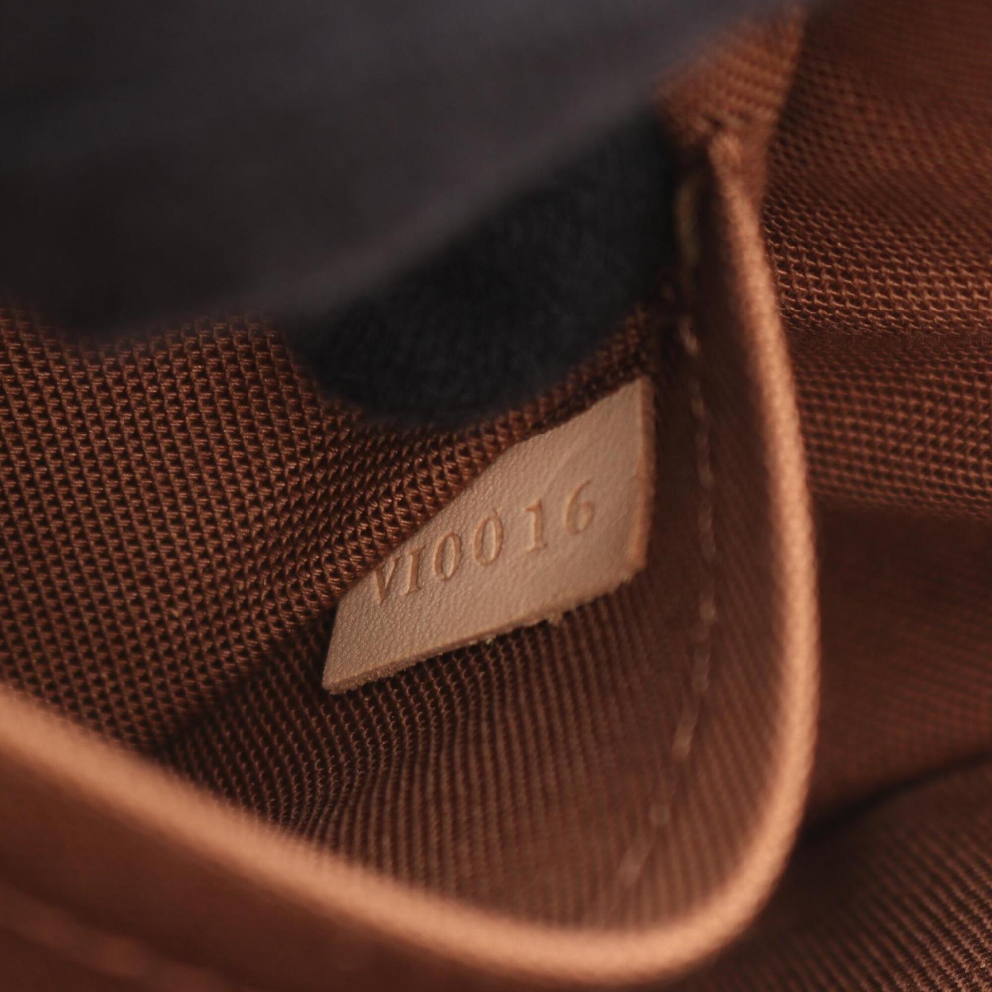 Louis Vuitton Brown Coated Canvas Pvc Monogram Leather Handbag Shoulder Bag (Pre-Owned)