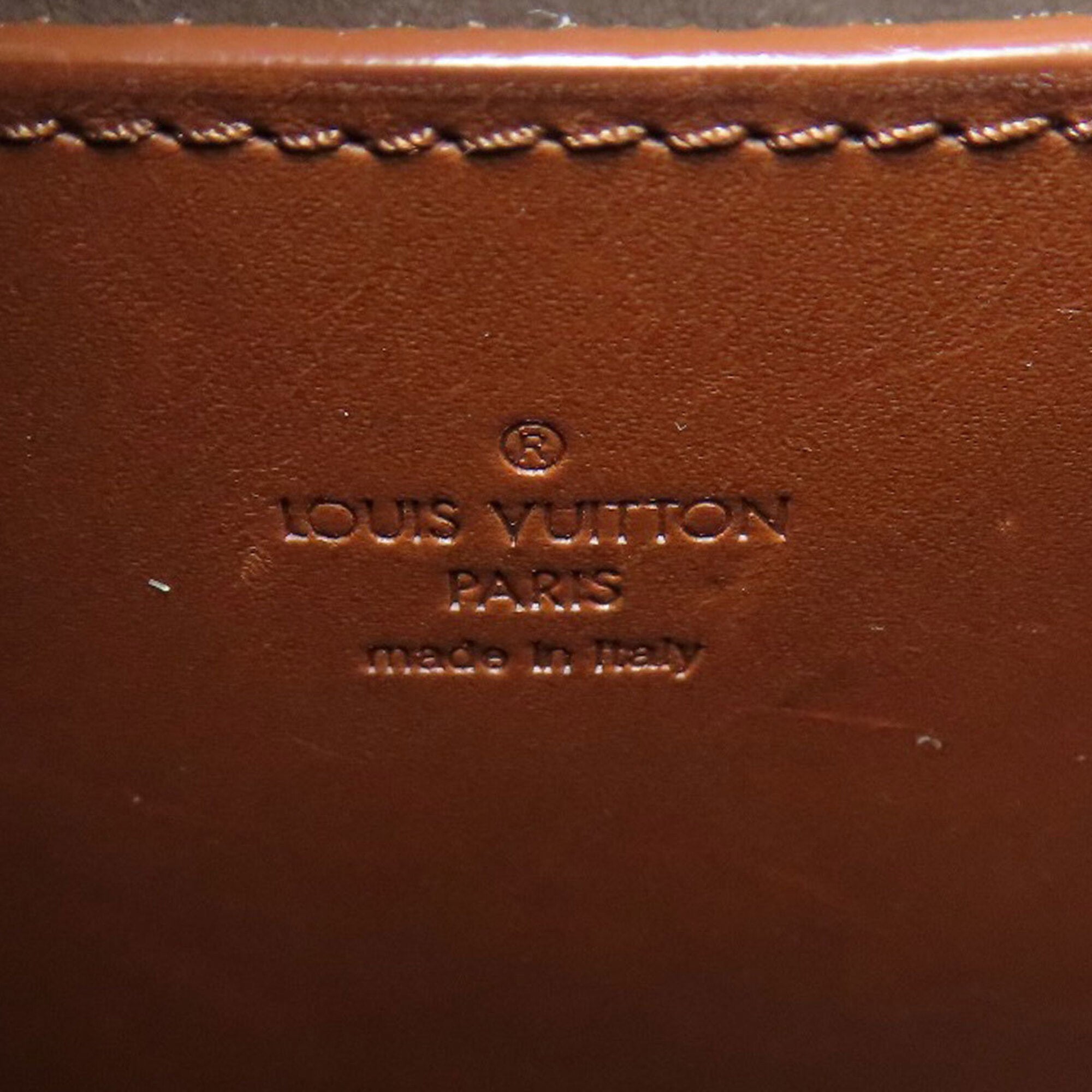 Louis Vuitton Brown Leather Tote Bag (Pre-Owned)