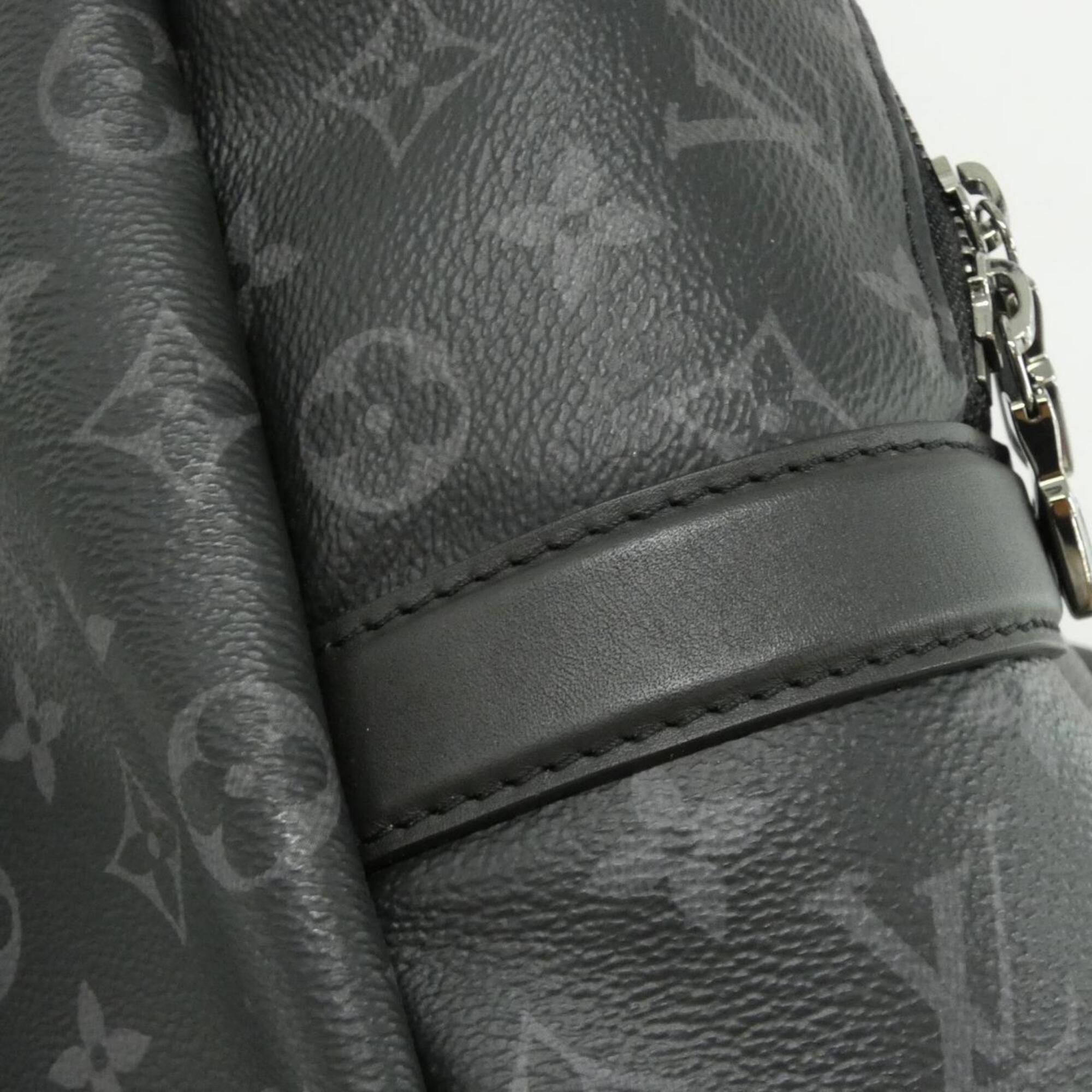 Louis Vuitton Black Coated Canvas Backpack (Pre-Owned)