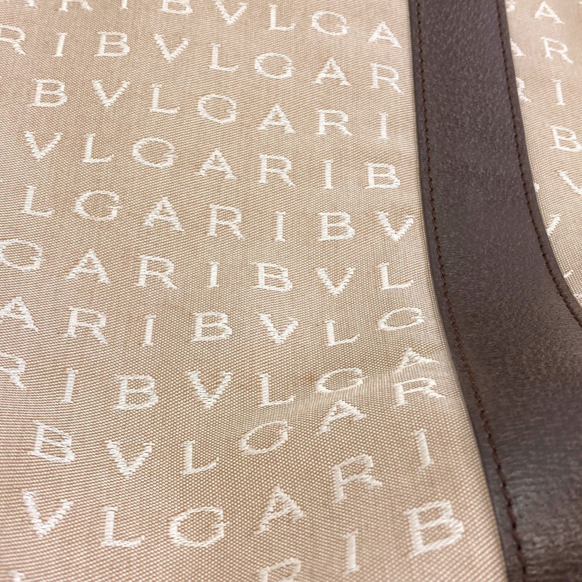 Bvlgari Beige Canvas Tote Bag (Pre-Owned)