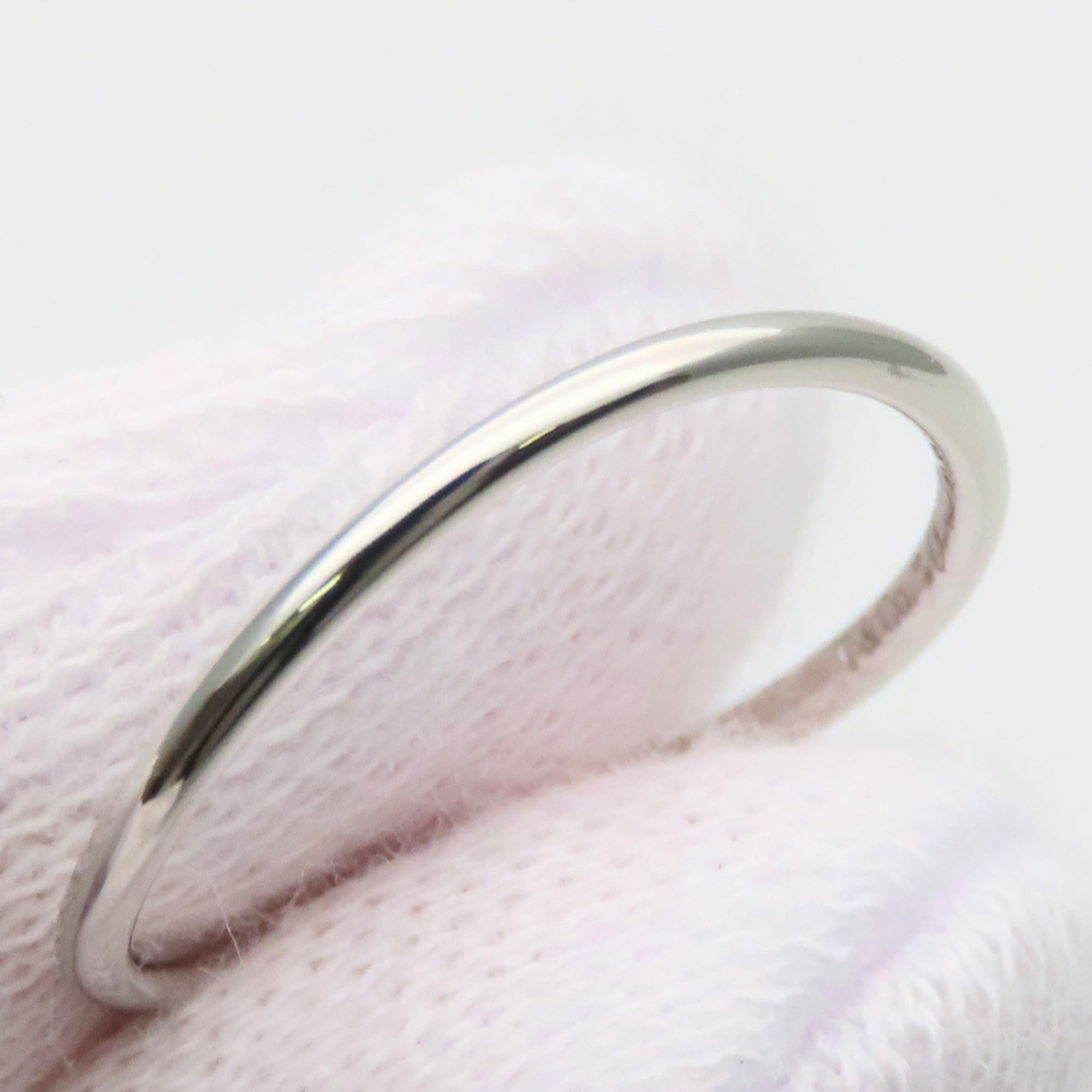 Tiffany Platinum Platinum 950 Band Ring (Pre-Owned)
