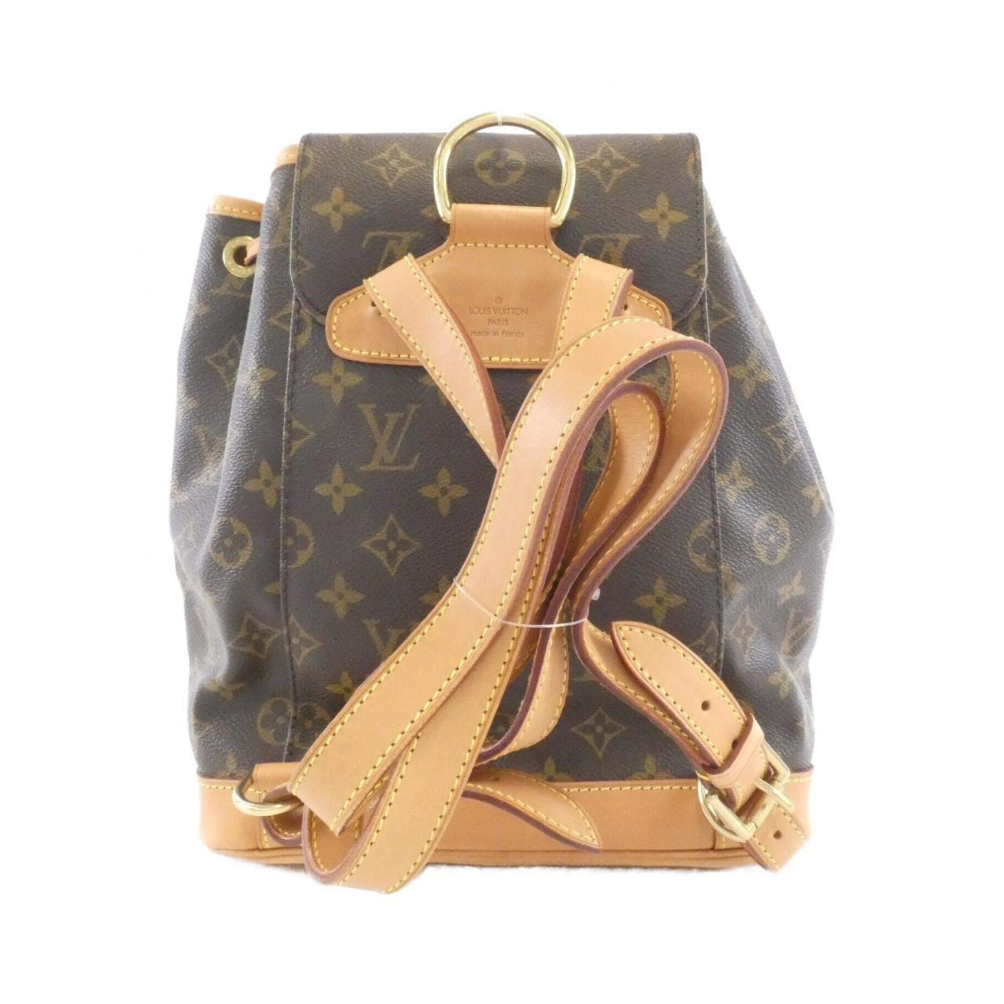 Louis Vuitton Brown Coated Canvas Backpack (Pre-Owned)