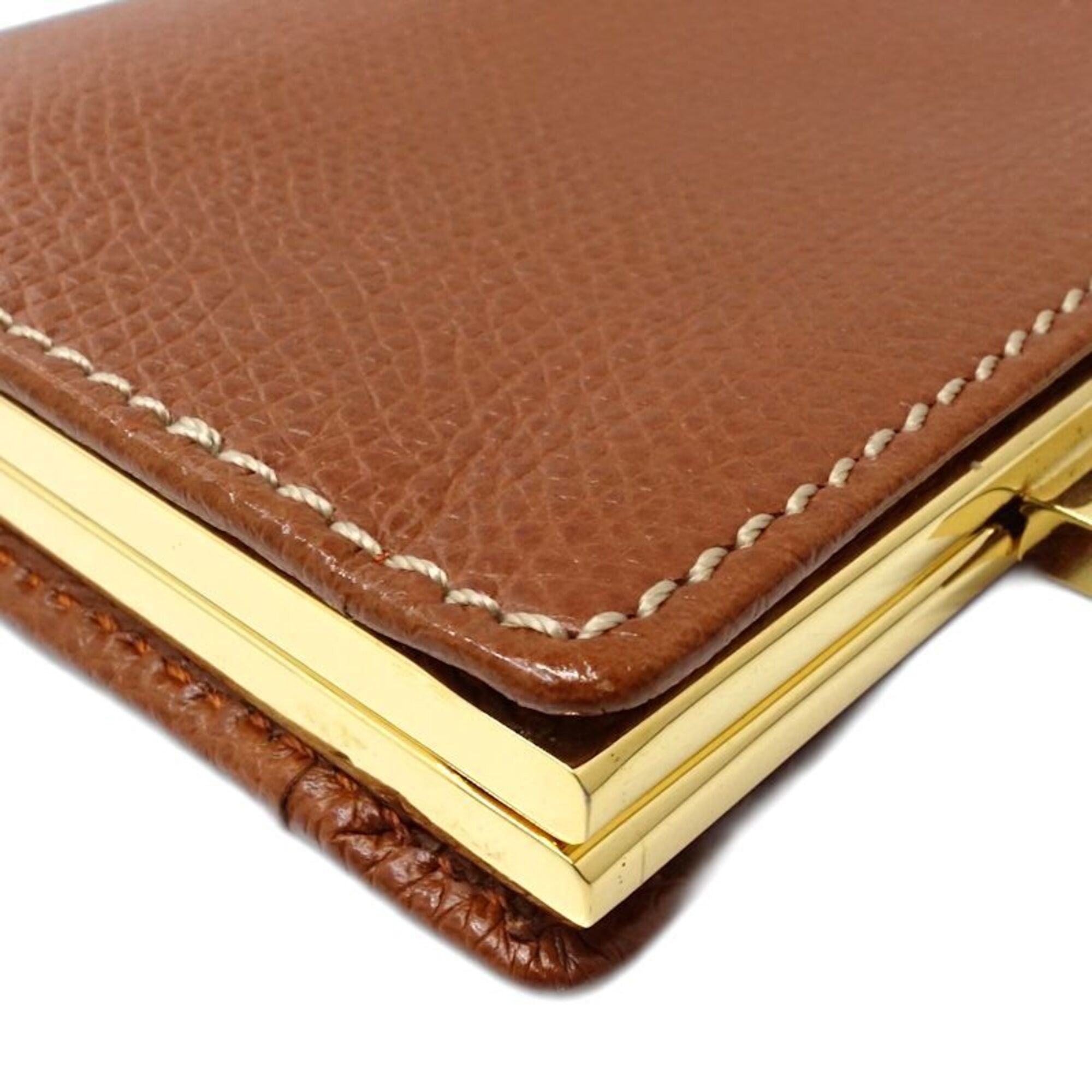 Loewe Brown Leather Coin Purse/Coin Case (Pre-Owned)