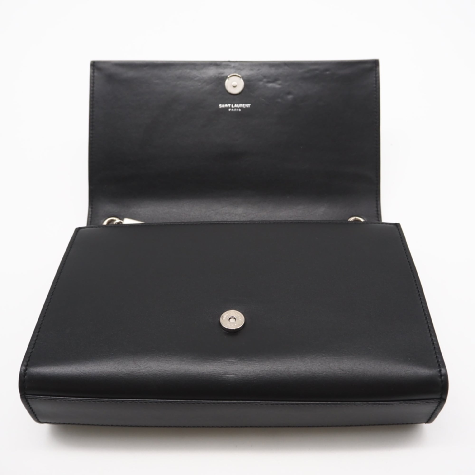 Saint Laurent Black Leather Shoulder Bag (Pre-Owned)