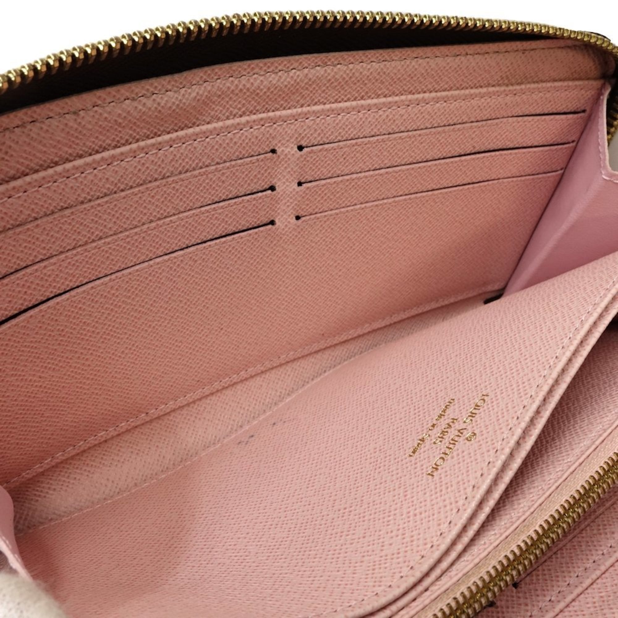 Louis Vuitton Ebene Rose Ballerine Canvas Long Wallet (Bi-Fold) (Pre-Owned)