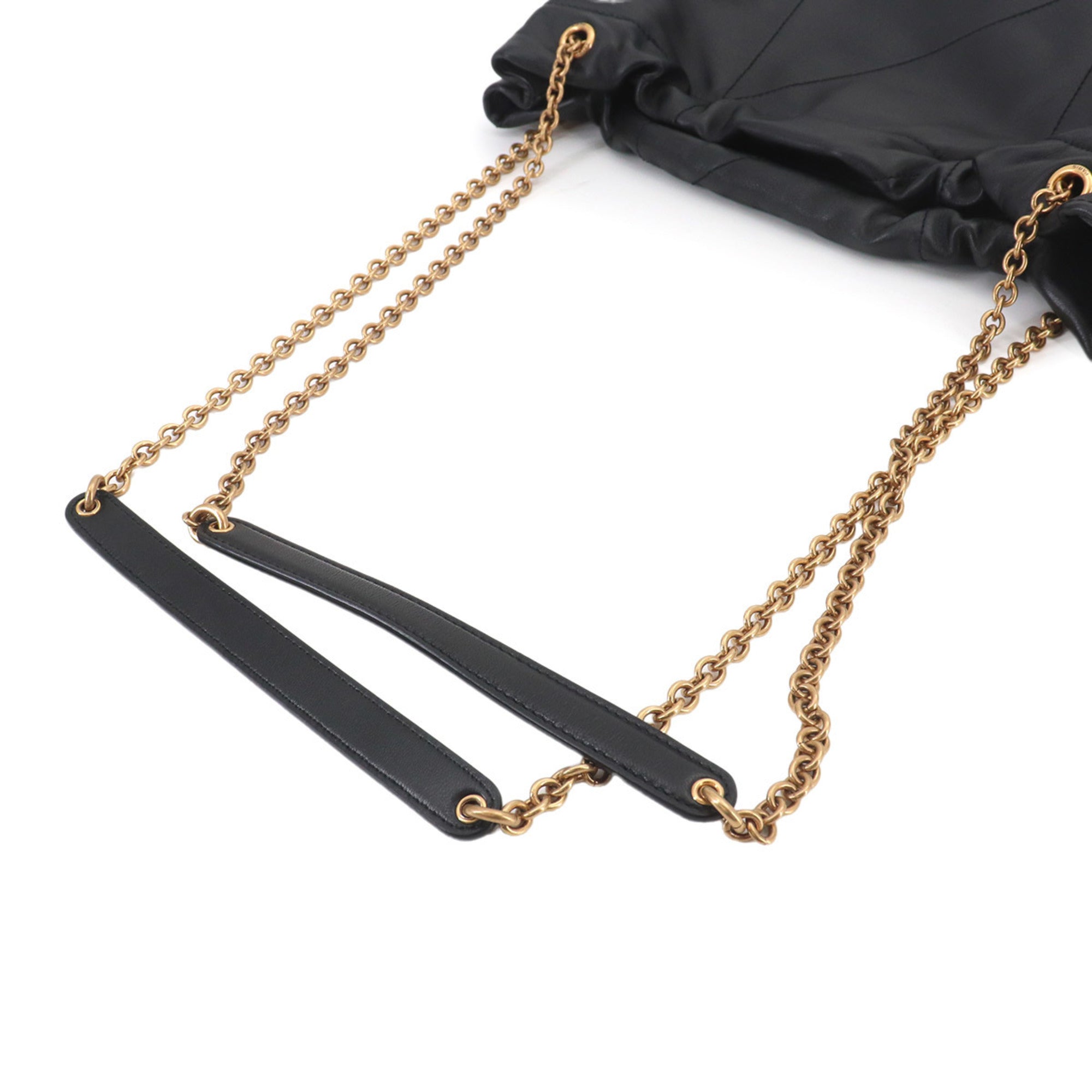 Saint Laurent Black Leather Handbag Shoulder Bag (Pre-Owned)