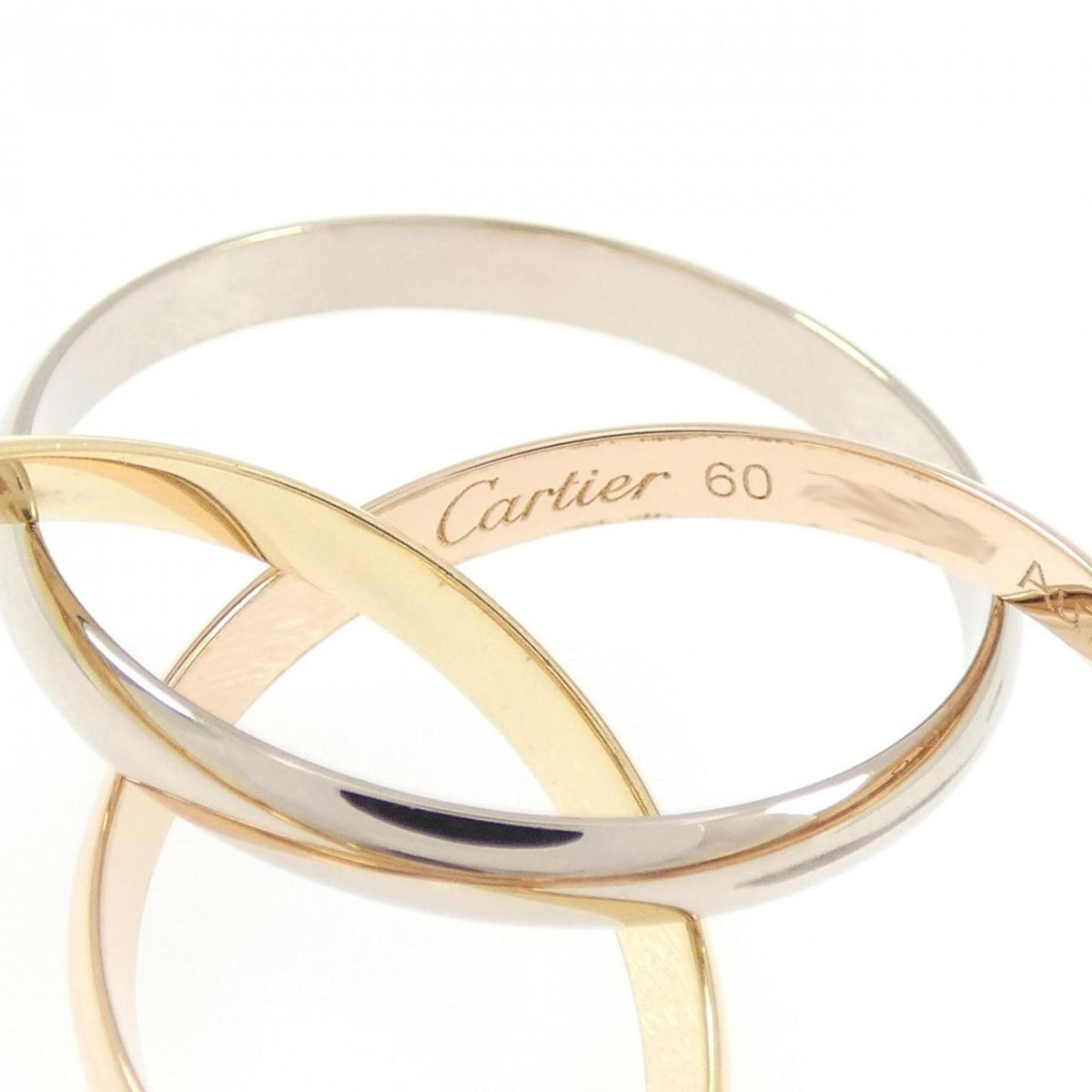 Cartier Trinity Yellow Gold (18K) Pink Gold (18K) White Gold (18K) Band Ring (Pre-Owned)