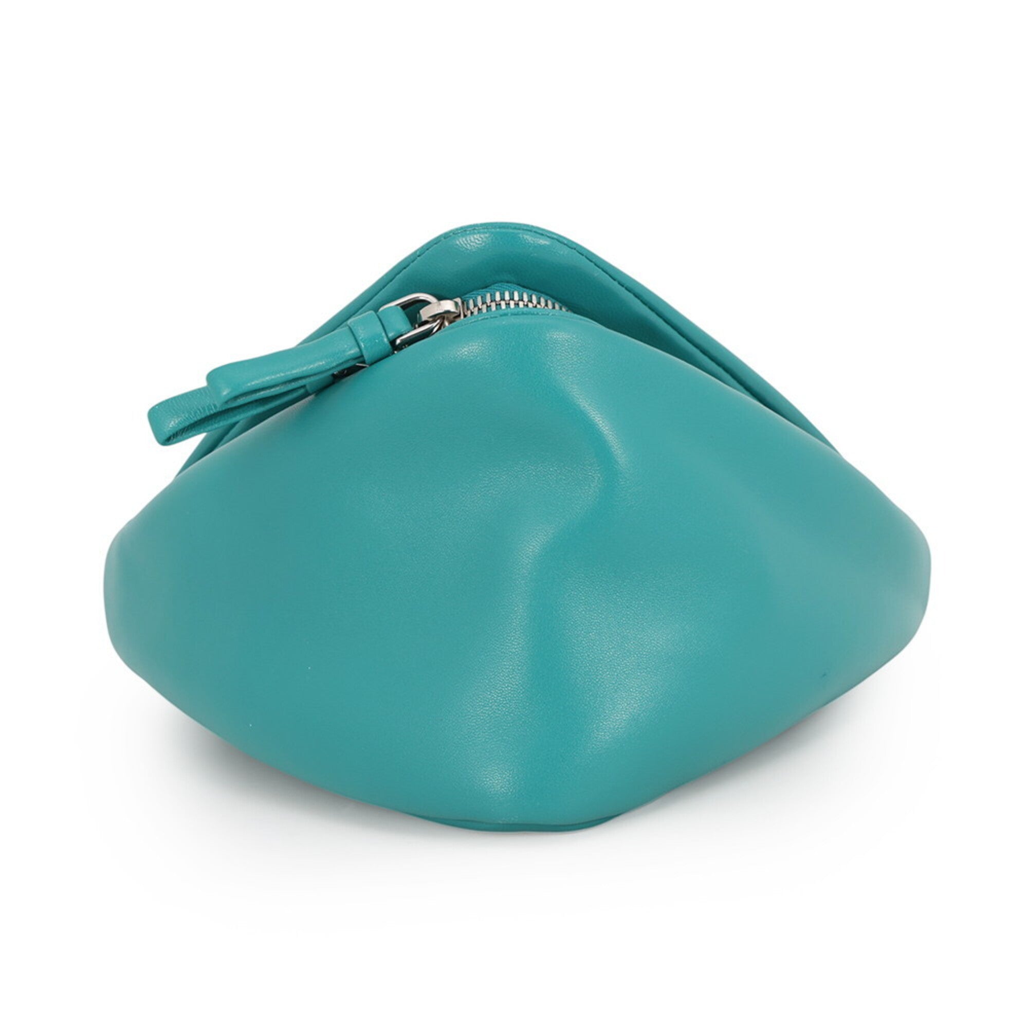 Prada Green Turquoise Leather Handbag (Pre-Owned)