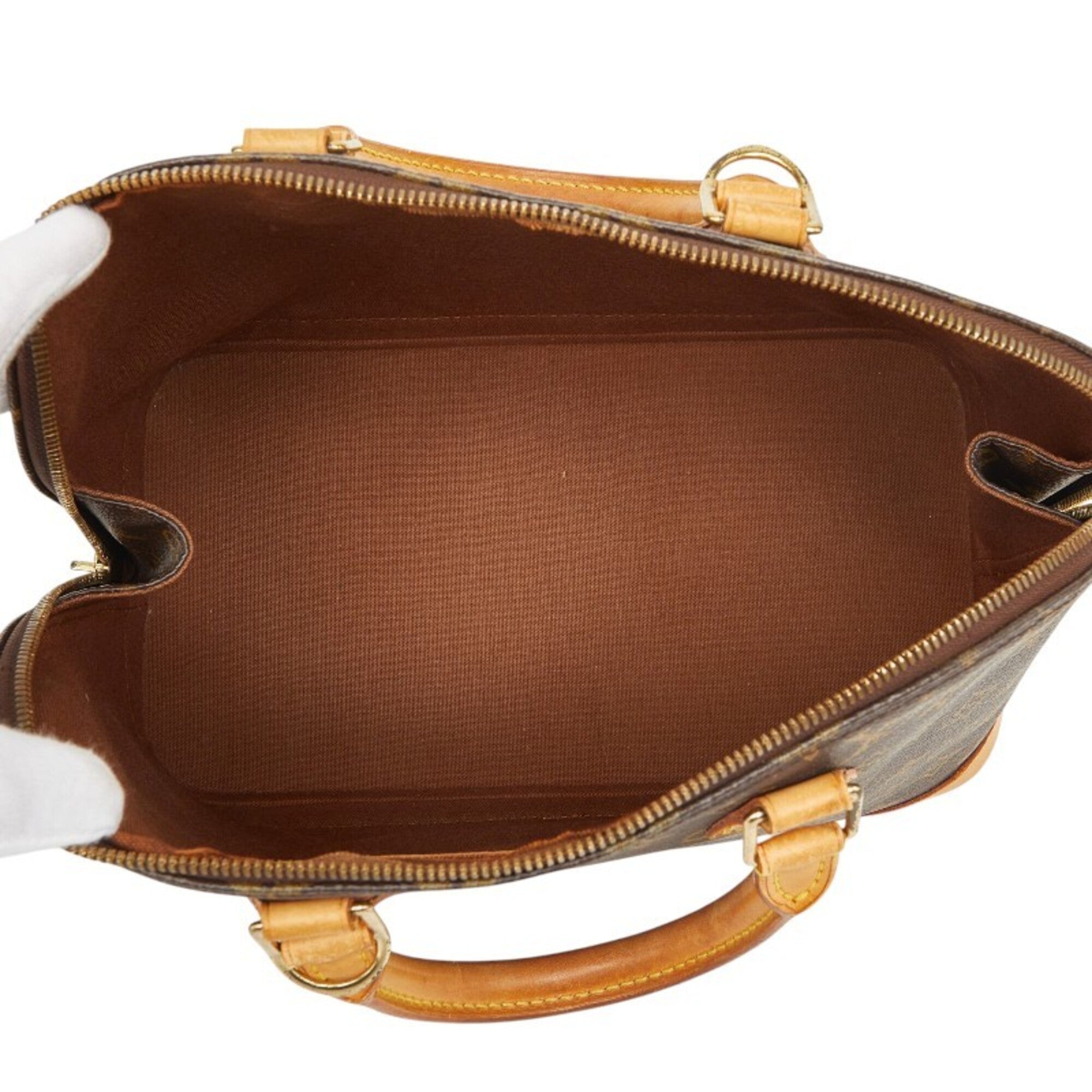 Louis Vuitton Brown Pvc Leather Handbag Shoulder Bag (Pre-Owned)