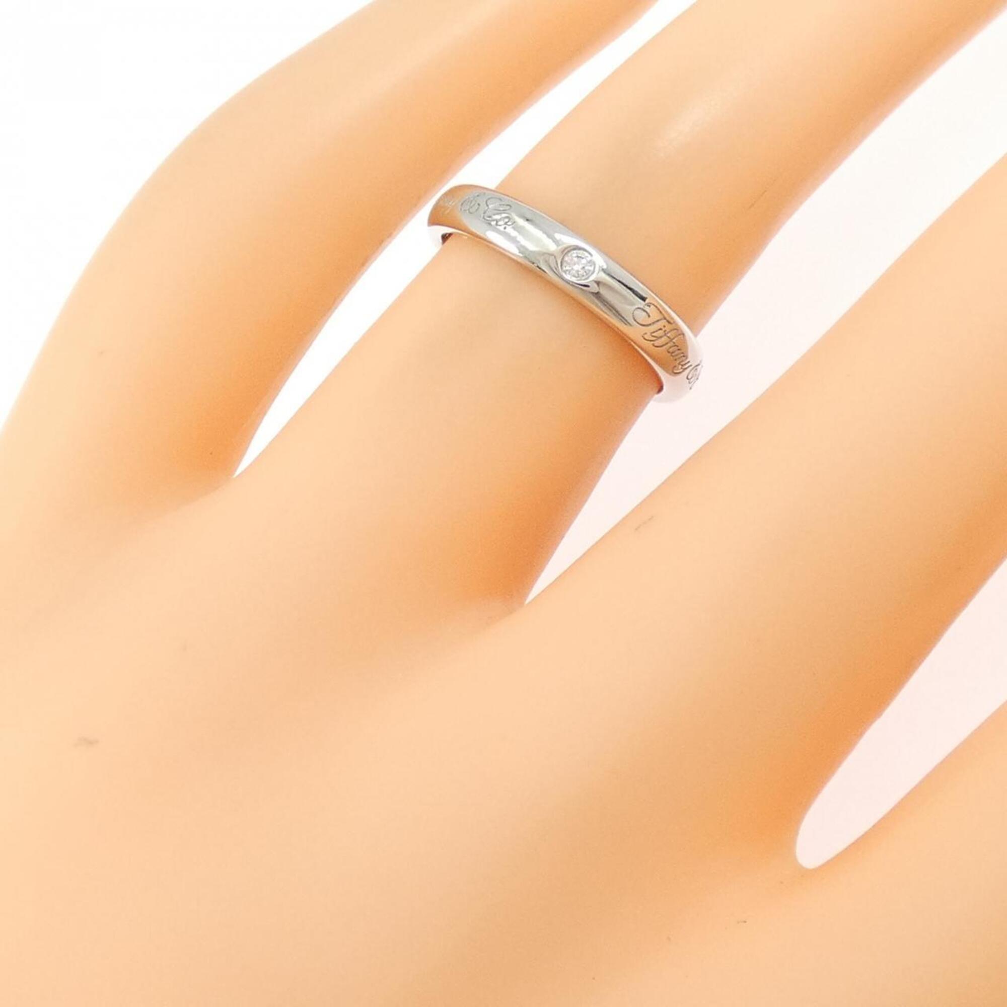 Tiffany Platinum Platinum 950 Band Ring (Pre-Owned)
