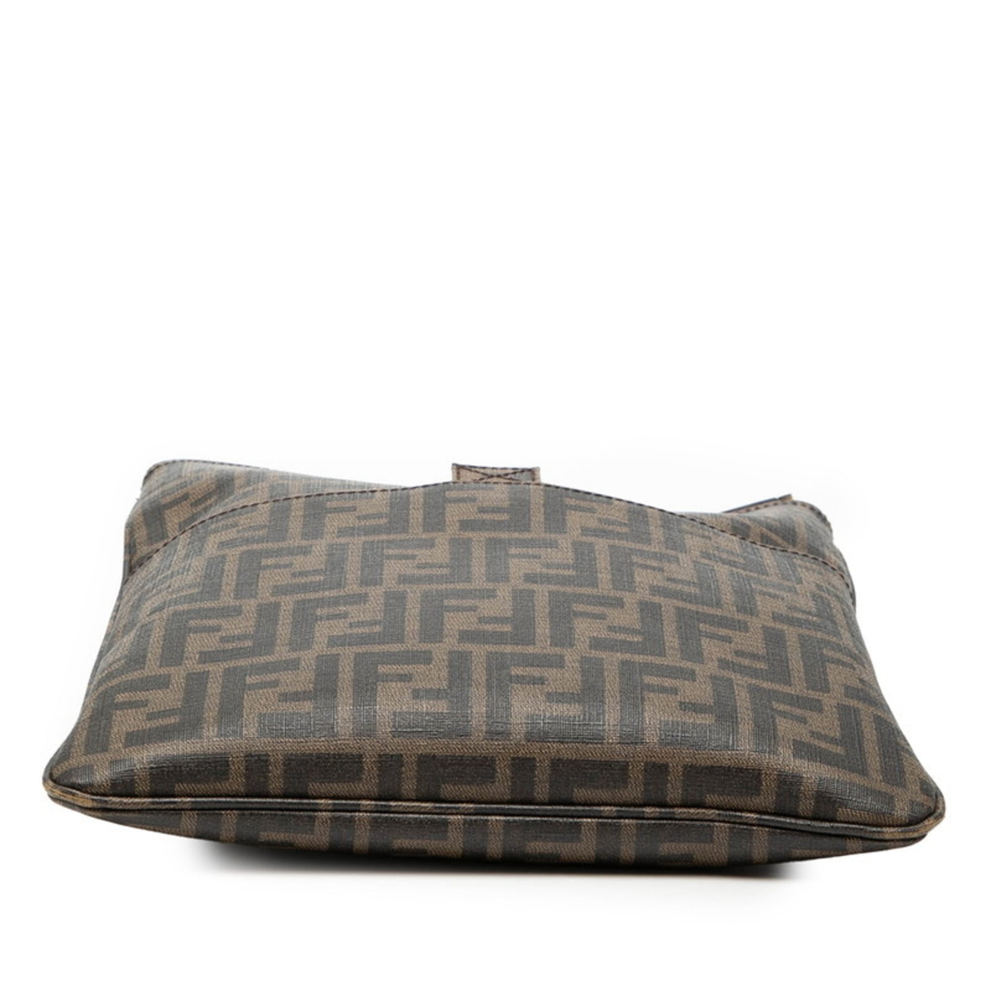 Fendi Black Brown Pvc Shoulder Bag (Pre-Owned)