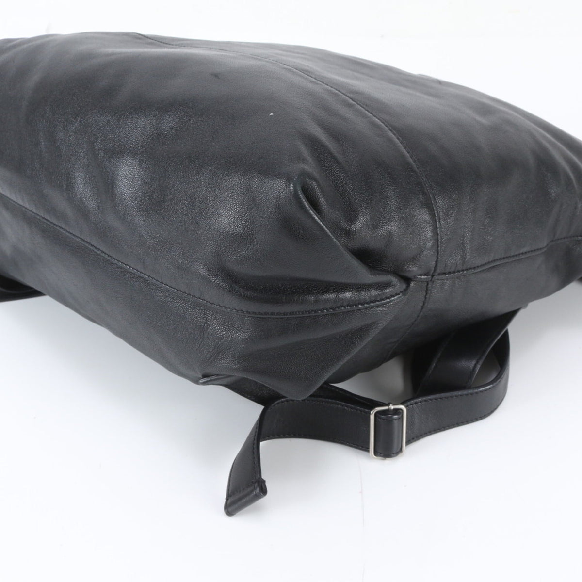Saint Laurent Black Leather Backpack Tote Bag (Pre-Owned)