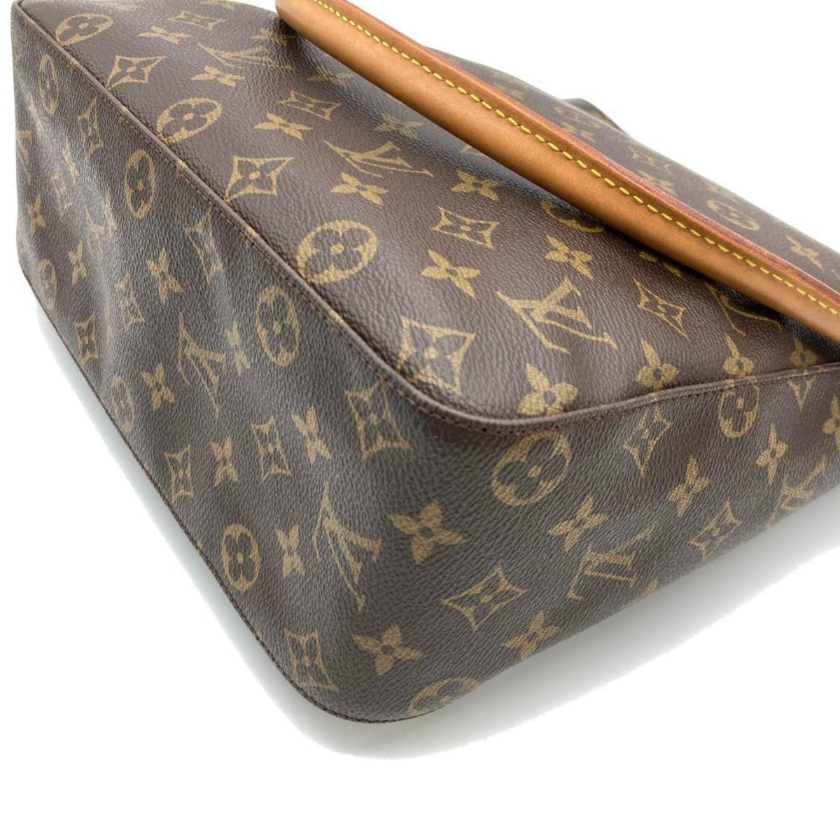 Louis Vuitton Brown Monogram Canvas Shoulder Bag (Pre-Owned)
