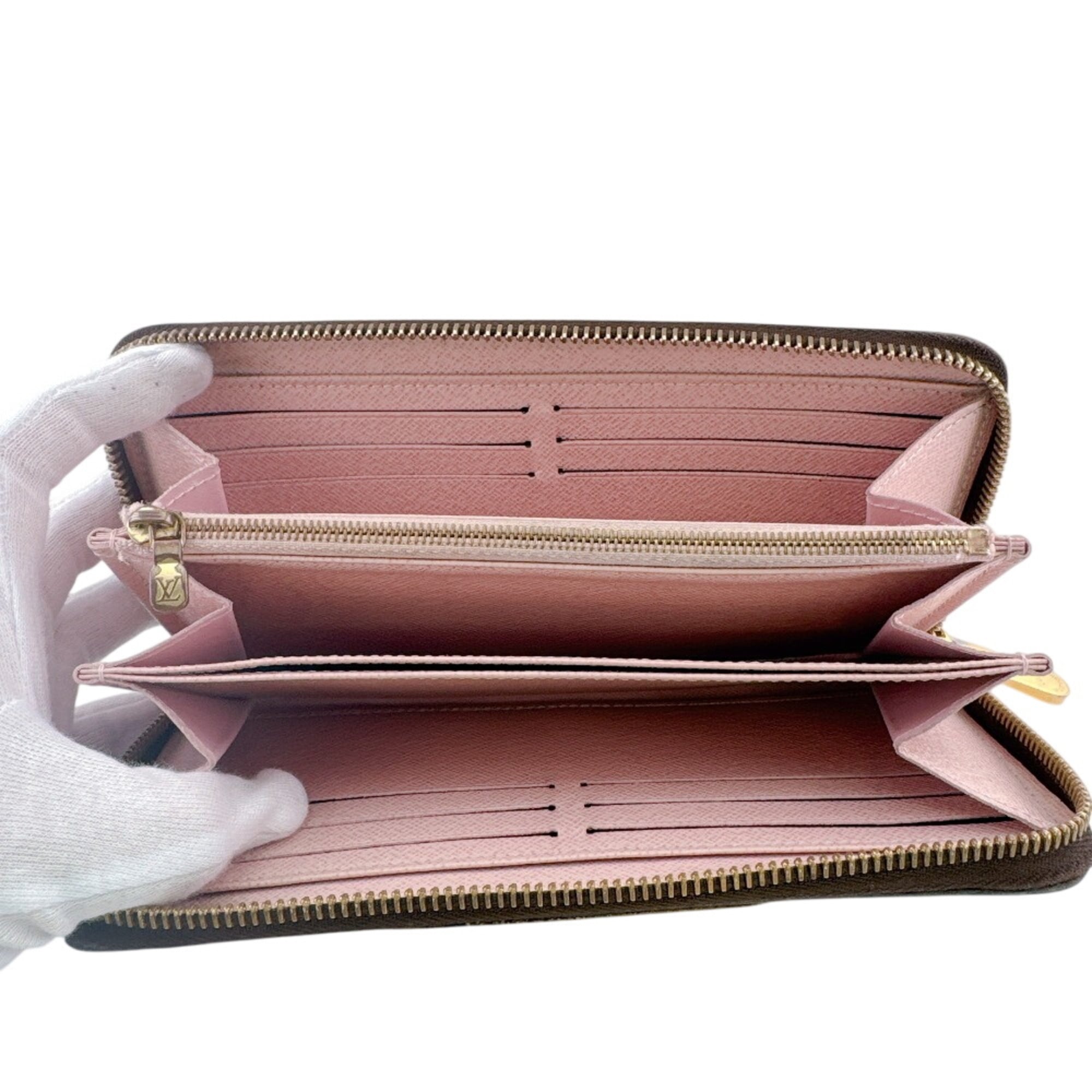 Louis Vuitton Brown Monogram Pink Monogram Long Wallet (Bi-Fold) (Pre-Owned)