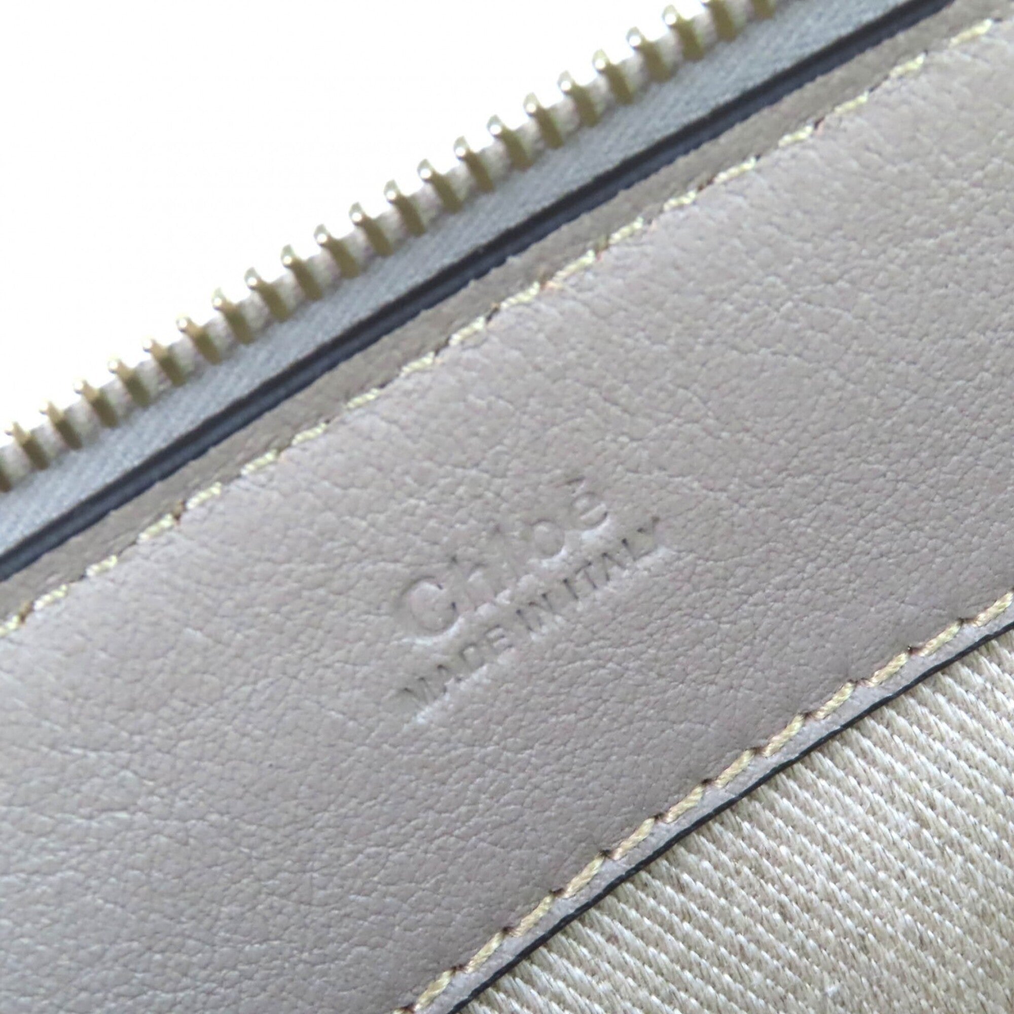 Chloé Gray Leather Handbag Shoulder Bag (Pre-Owned)