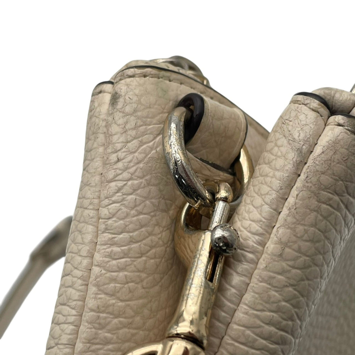 Coach Ivory Leather Crossbody Bag Shoulder Bag Sling Bag (Pre-Owned)